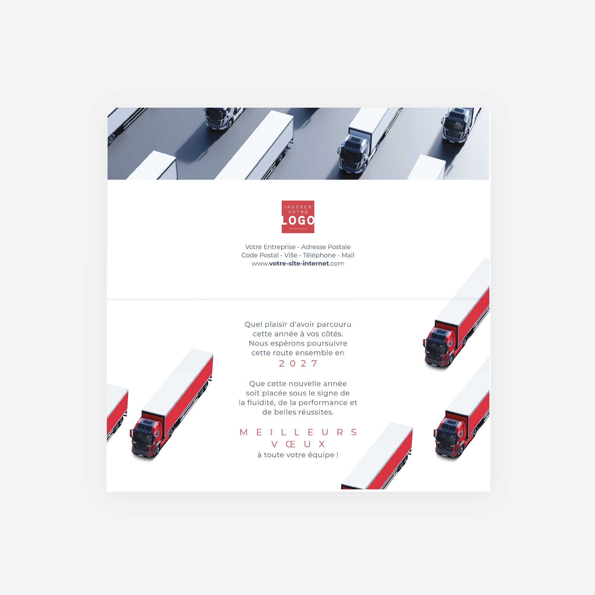Trajectoires d'Exception | Vœux professionnels • Carte de voeux • Rectangle double photo N° 2