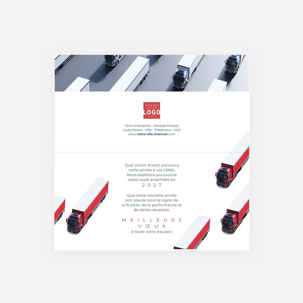 Trajectoires d'Exception | Vœux professionnels • Carte de voeux • Panoramique pliable photo N° 2