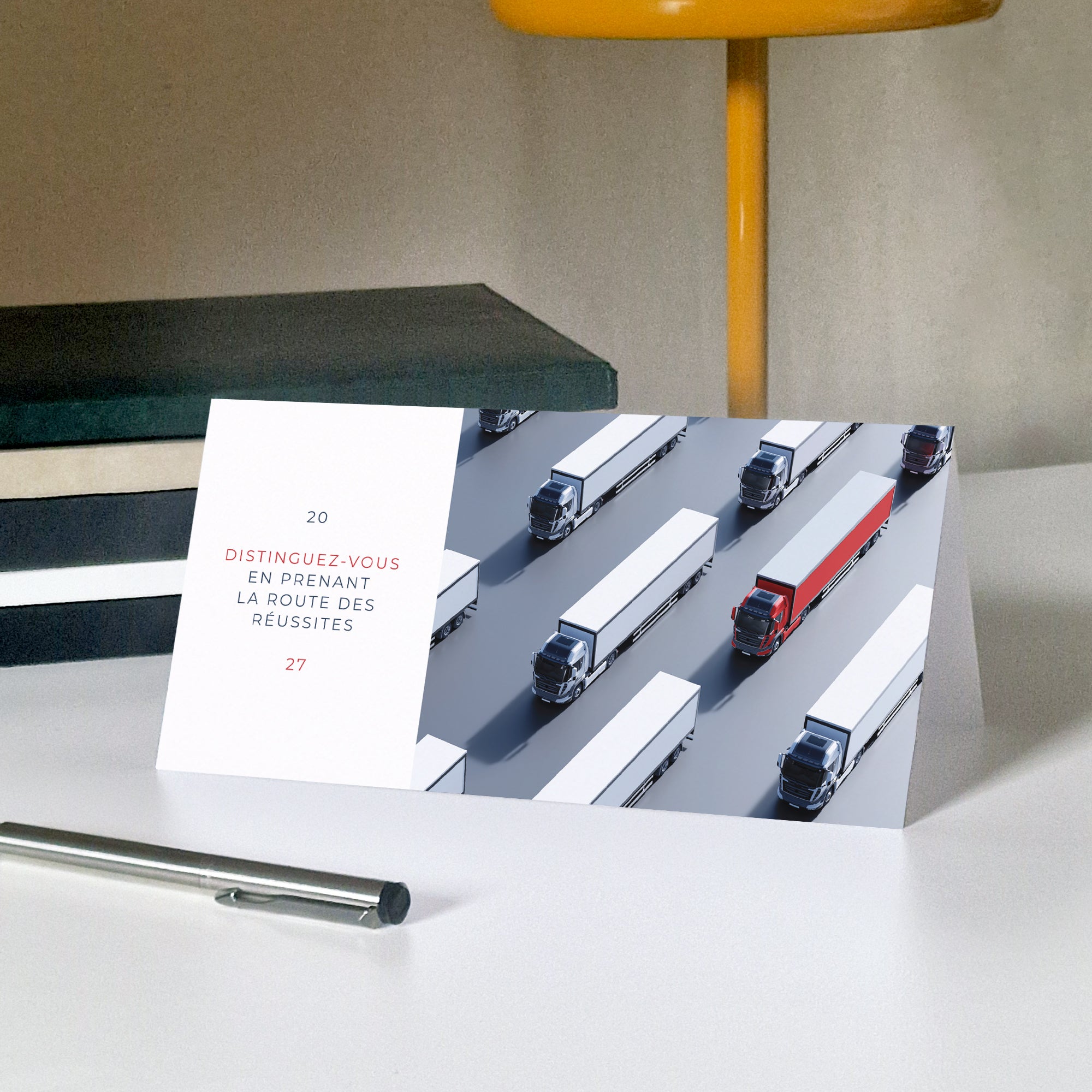 Trajectoires d'Exception | Vœux professionnels • Carte de voeux • Rectangle double photo N° 5