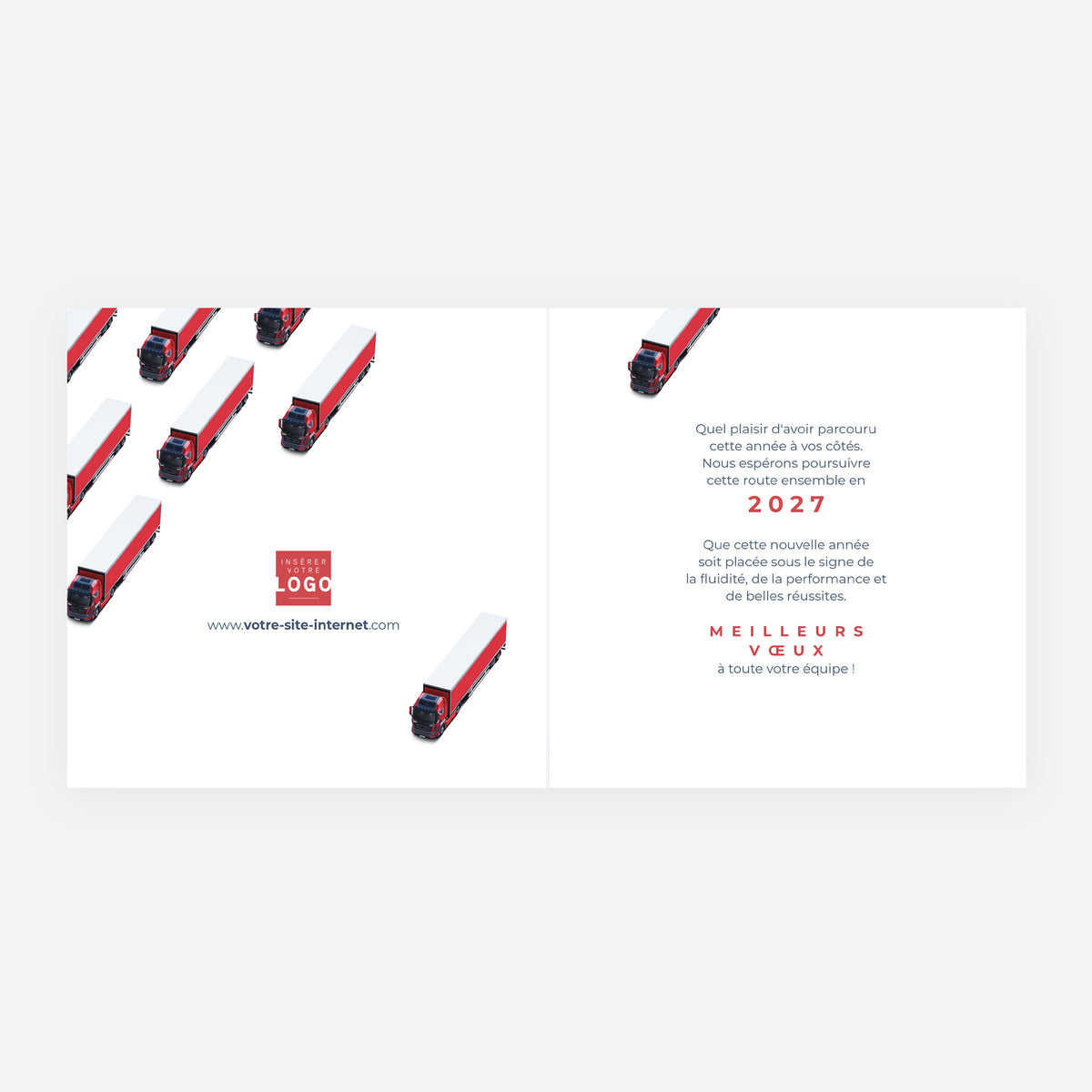 Trajectoires d'Exception | Vœux professionnels • Carte de voeux • Carrée pliable photo N° 2