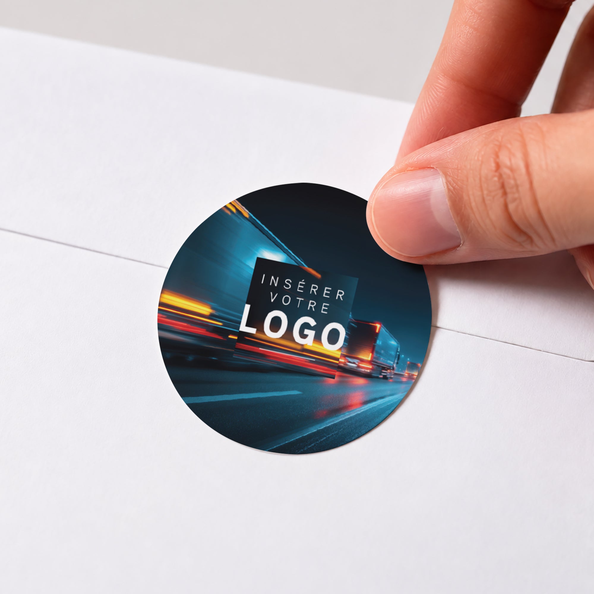 Destination Avenir | Vœux professionnels • Sticker • Rond photo N° 1