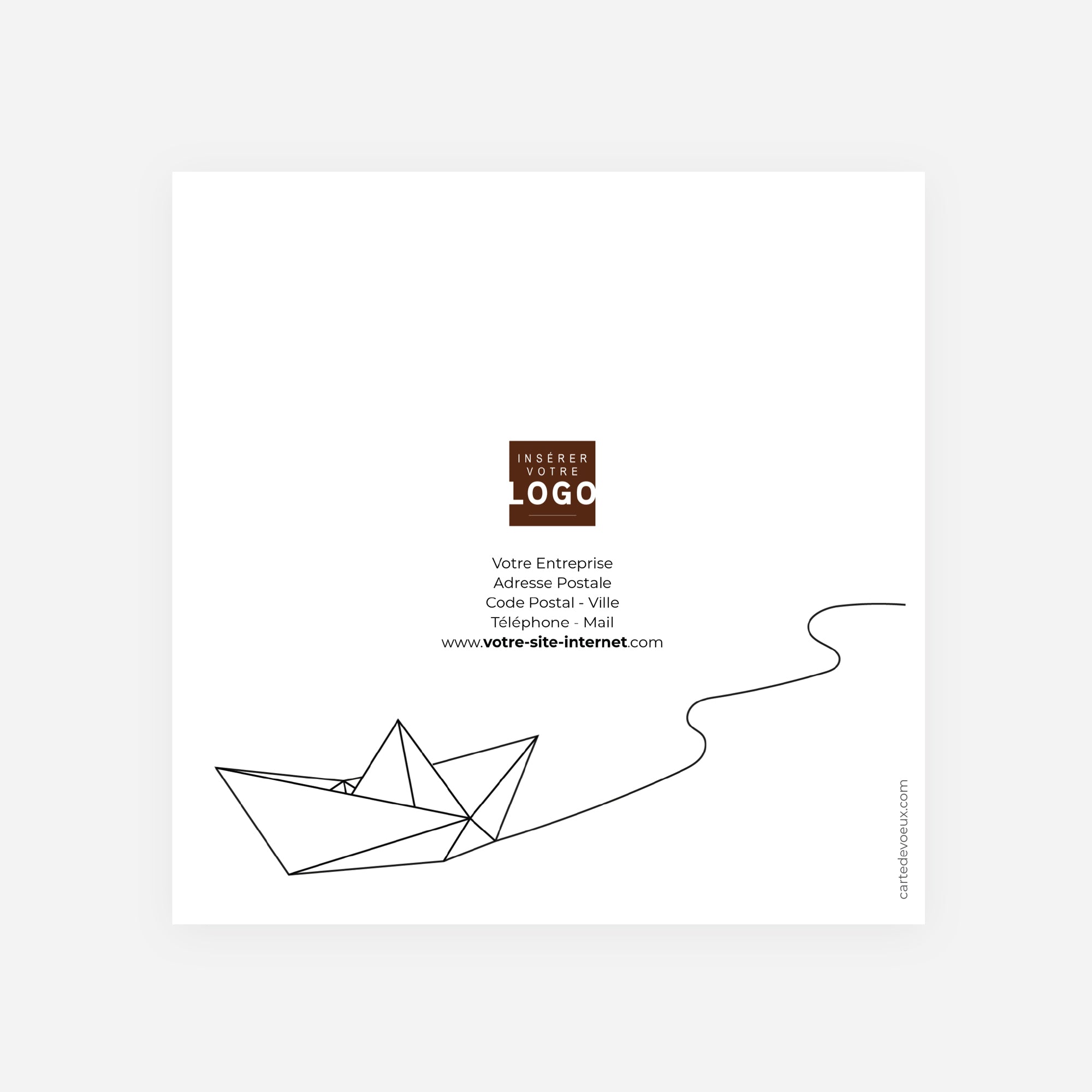 Cap sur la Réussite | Vœux professionnels • Carte de voeux • Carrée pliable photo N° 3