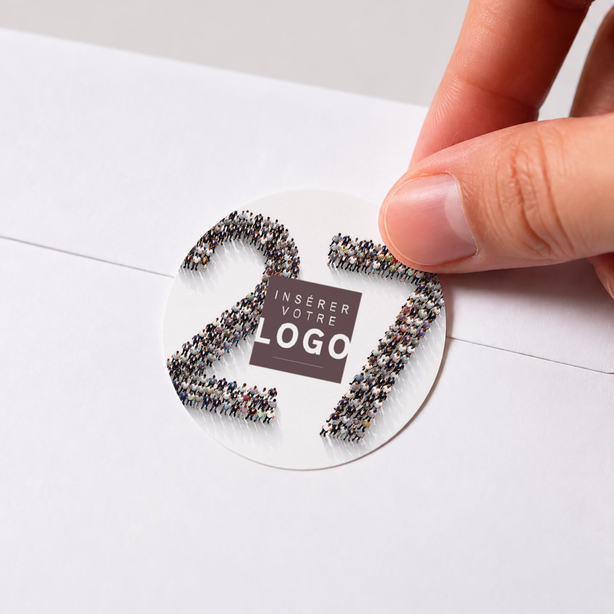Au Cœur de la Confiance | Vœux professionnels • Sticker • Rond photo N° 1