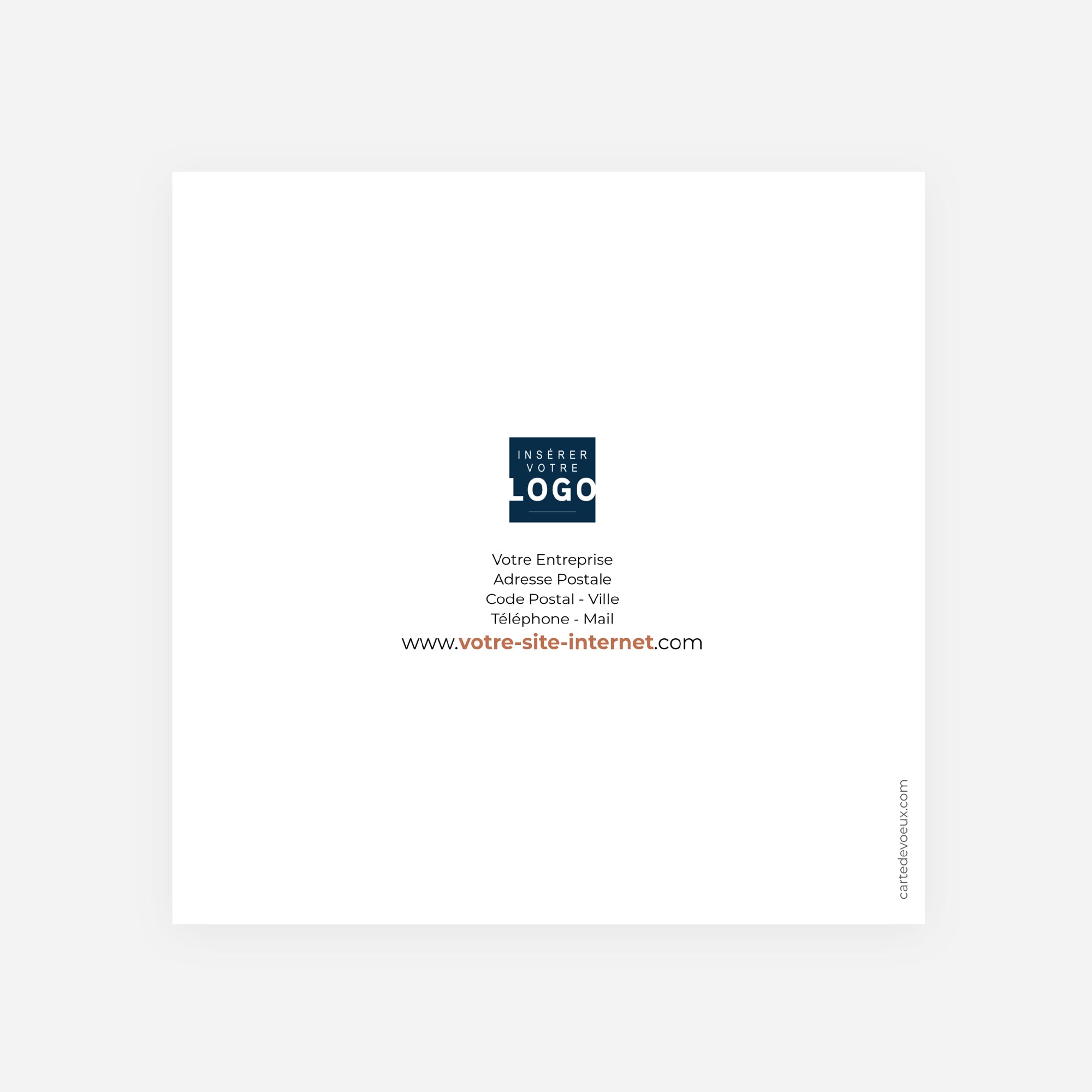 L'Empreinte de l'Innovation | Vœux professionnels • Carte de voeux • Carrée pliable photo N° 3