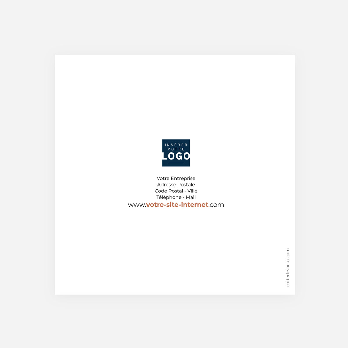 L'Empreinte de l'Innovation | Vœux professionnels • Carte de voeux • Carrée pliable photo N° 3