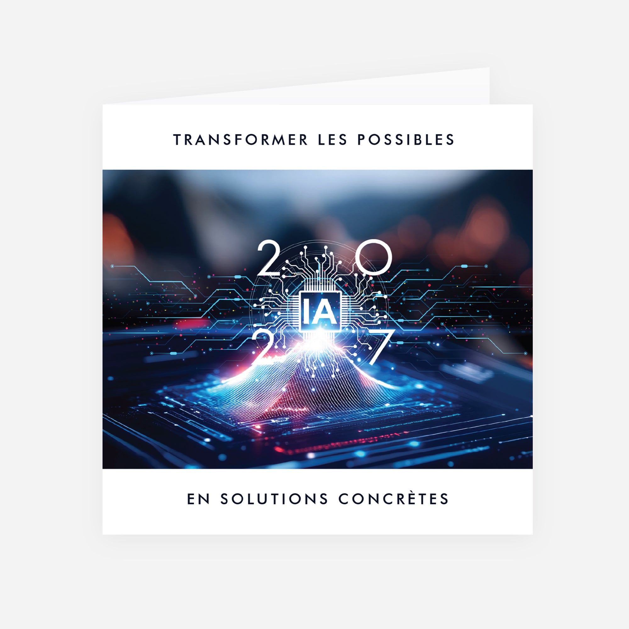 Réinventer les Possibles | Vœux professionnels • Carte de voeux • Carrée pliable photo N° 1