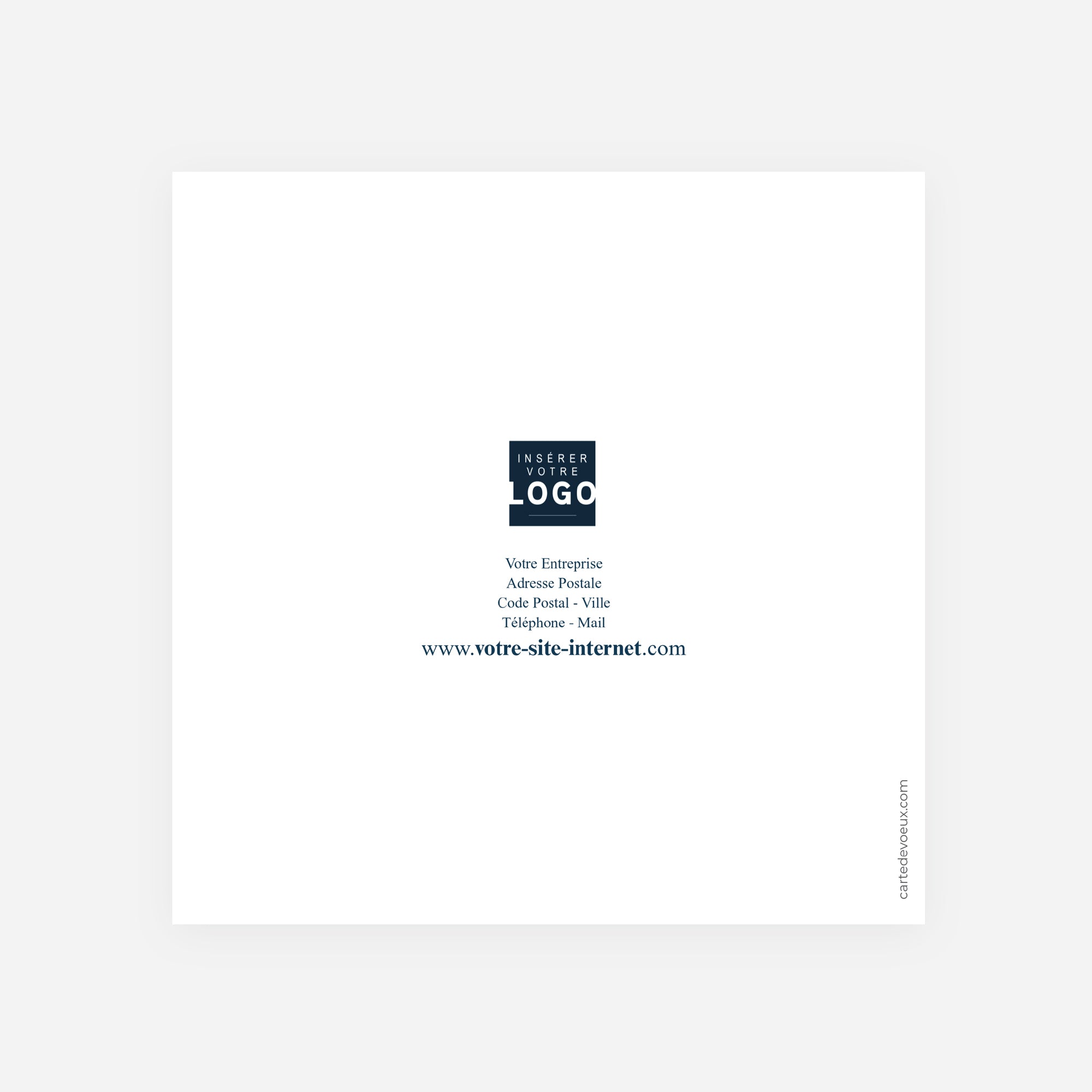 Connexions d'Avenir | Vœux professionnels • Carte de voeux • Carrée pliable photo N° 3