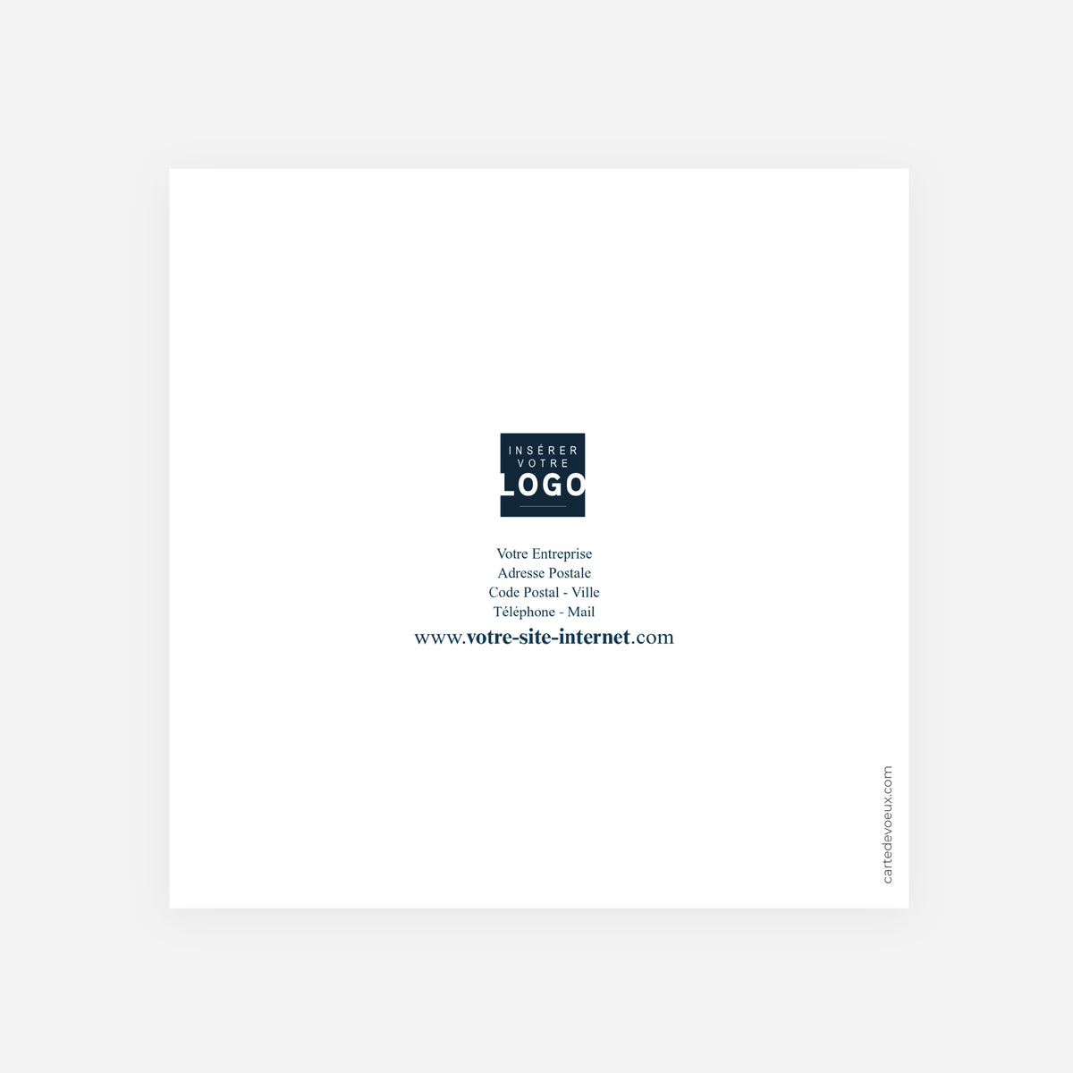 Connexions d'Avenir | Vœux professionnels • Carte de voeux • Carrée pliable photo N° 3
