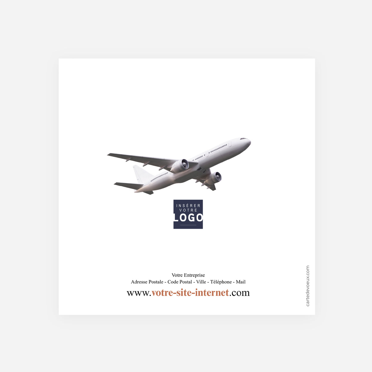 L'Ascension | Vœux professionnels • Carte de voeux • Carrée pliable photo N° 3