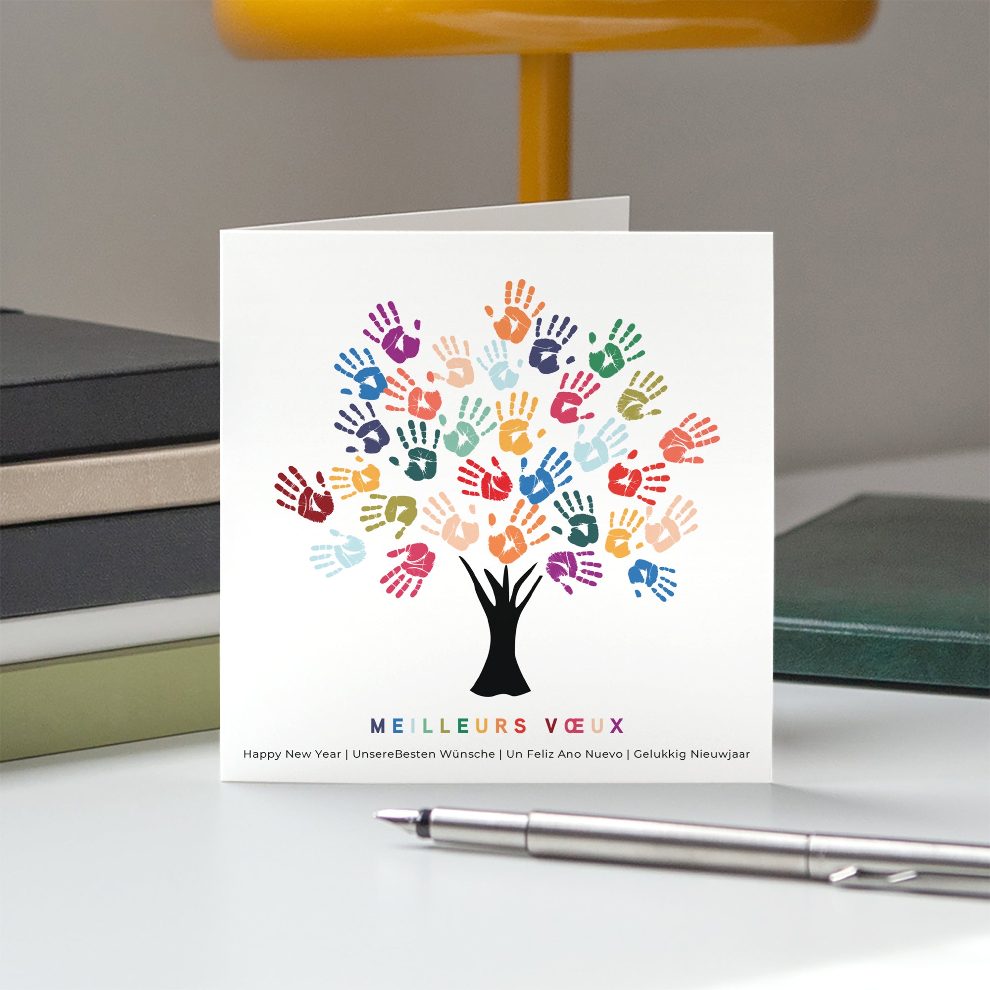 L’Arbre des Talents | Vœux professionnels • Carte de voeux • Carrée pliable photo N° 5