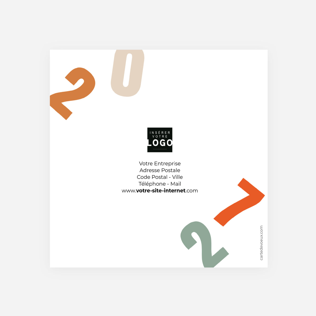 Regards Créatifs | Vœux professionnels • Carte de voeux • Carrée pliable photo N° 3