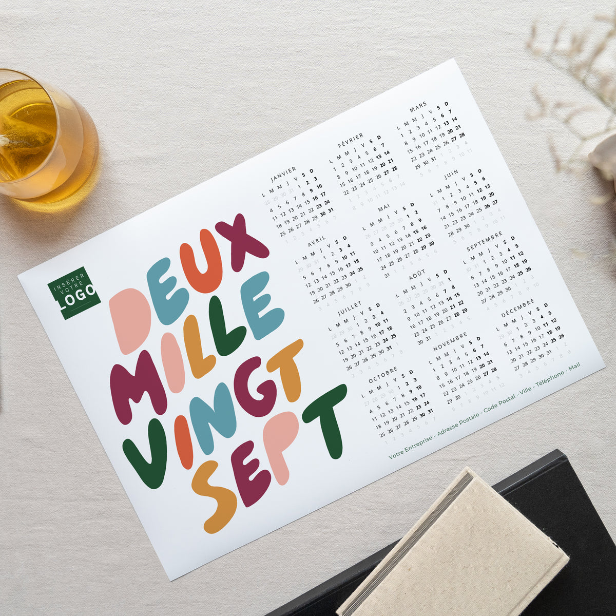 Haut en couleur | Cadeau entreprise • Calendrier professionnel • A3 photo N° 1