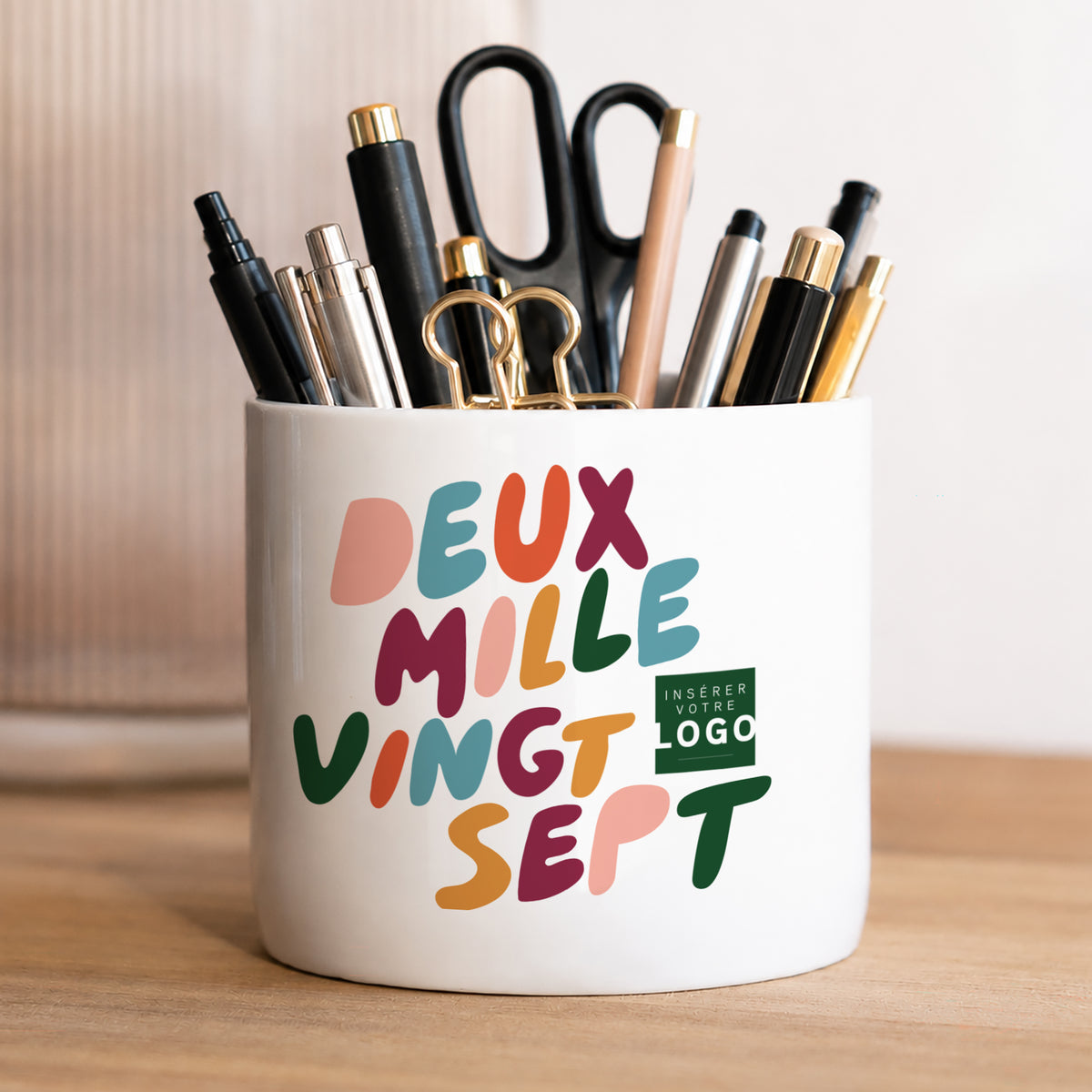 Haut en couleur | Cadeau entreprise • Pot à crayons • 48 cl photo N° 1