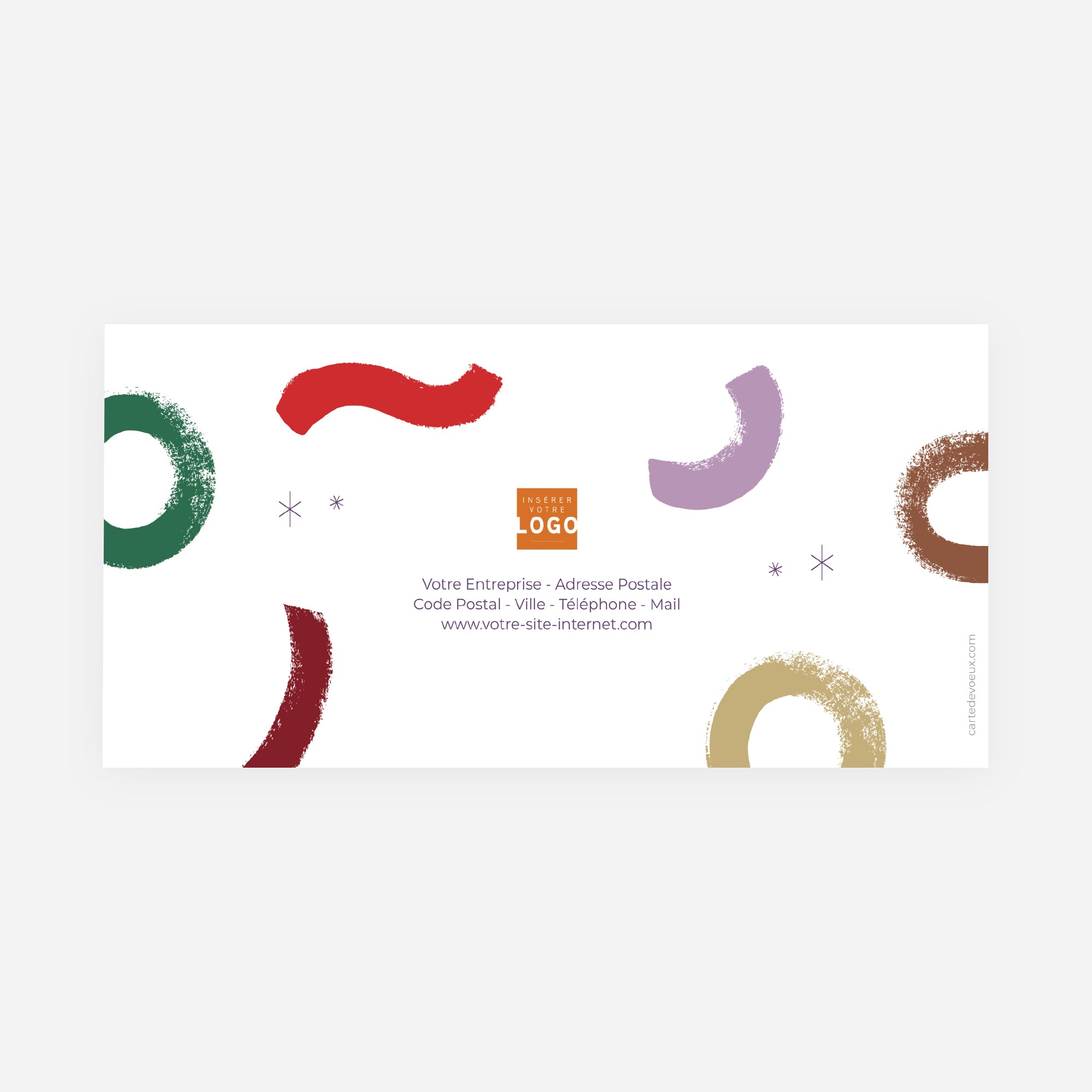 Colorful Year | Vœux professionnels • Carte de voeux • Panoramique pliable photo N° 3