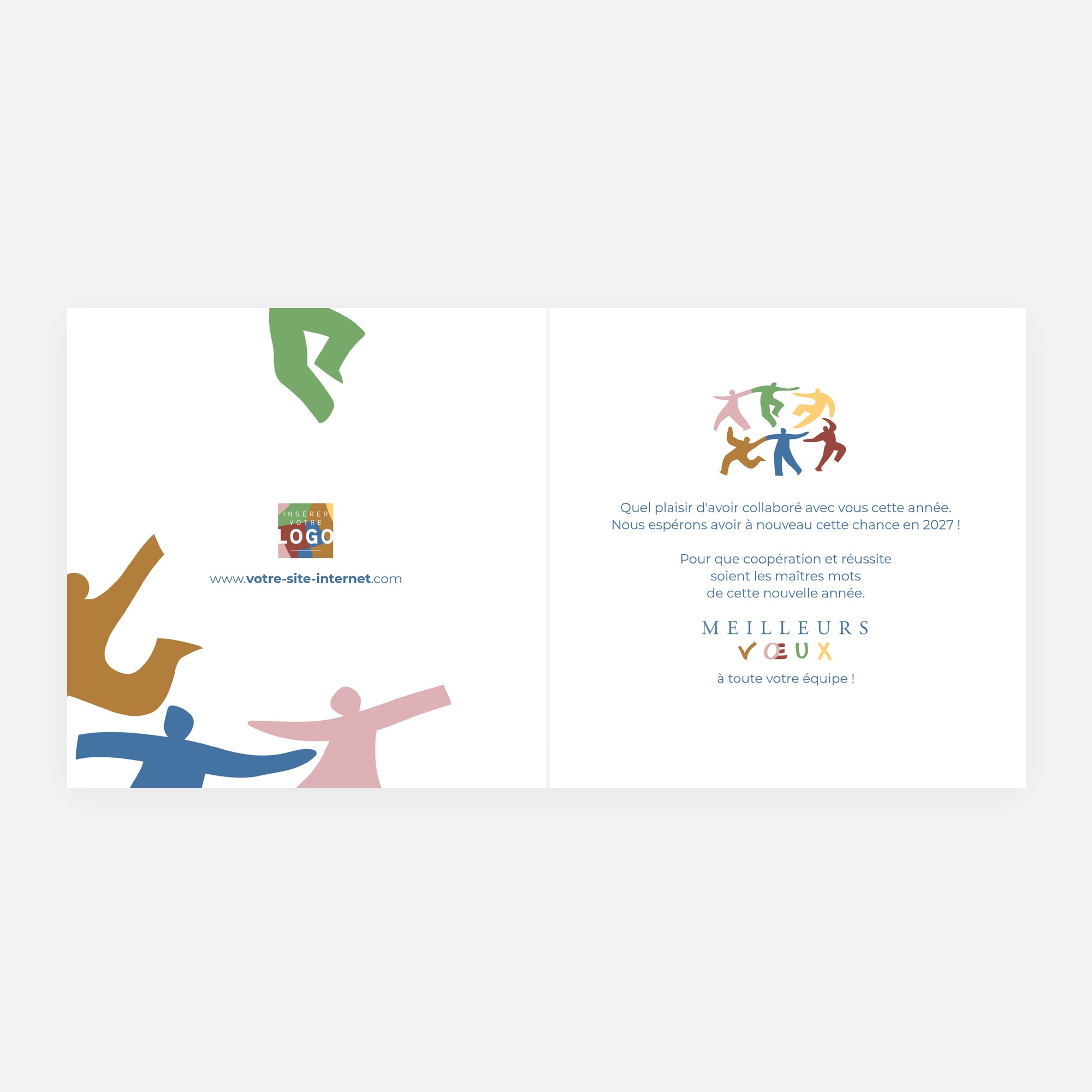 Énergie Collective | Vœux professionnels • Carte de voeux • Carrée pliable photo N° 2