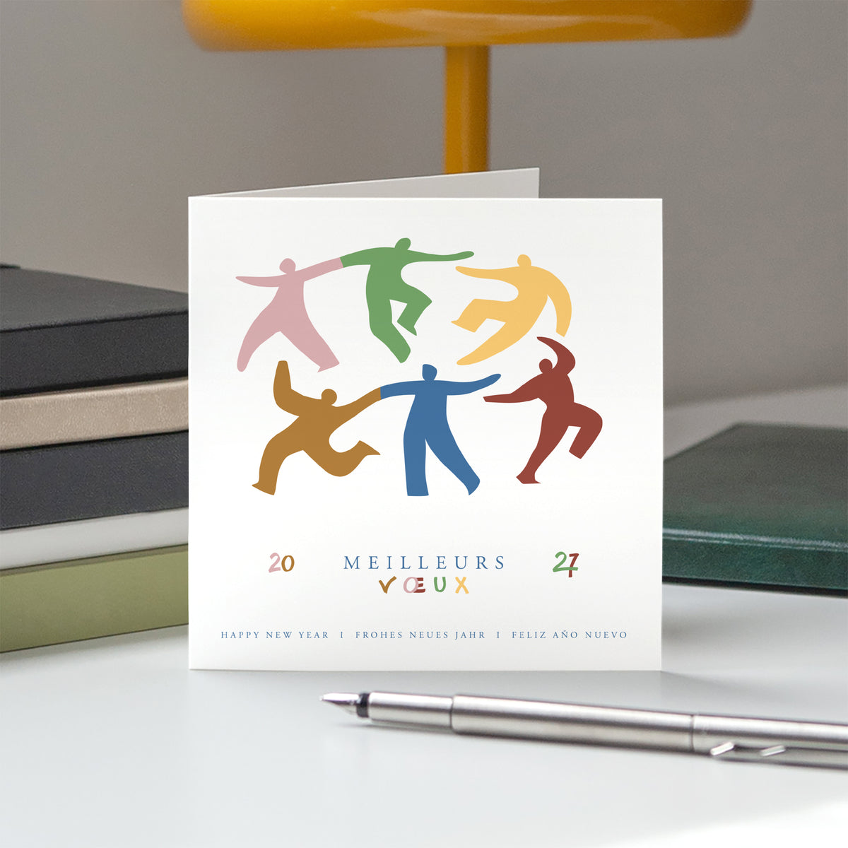 Une belle Association | Vœux professionnels • Carte de voeux • Carrée pliable photo N° 5
