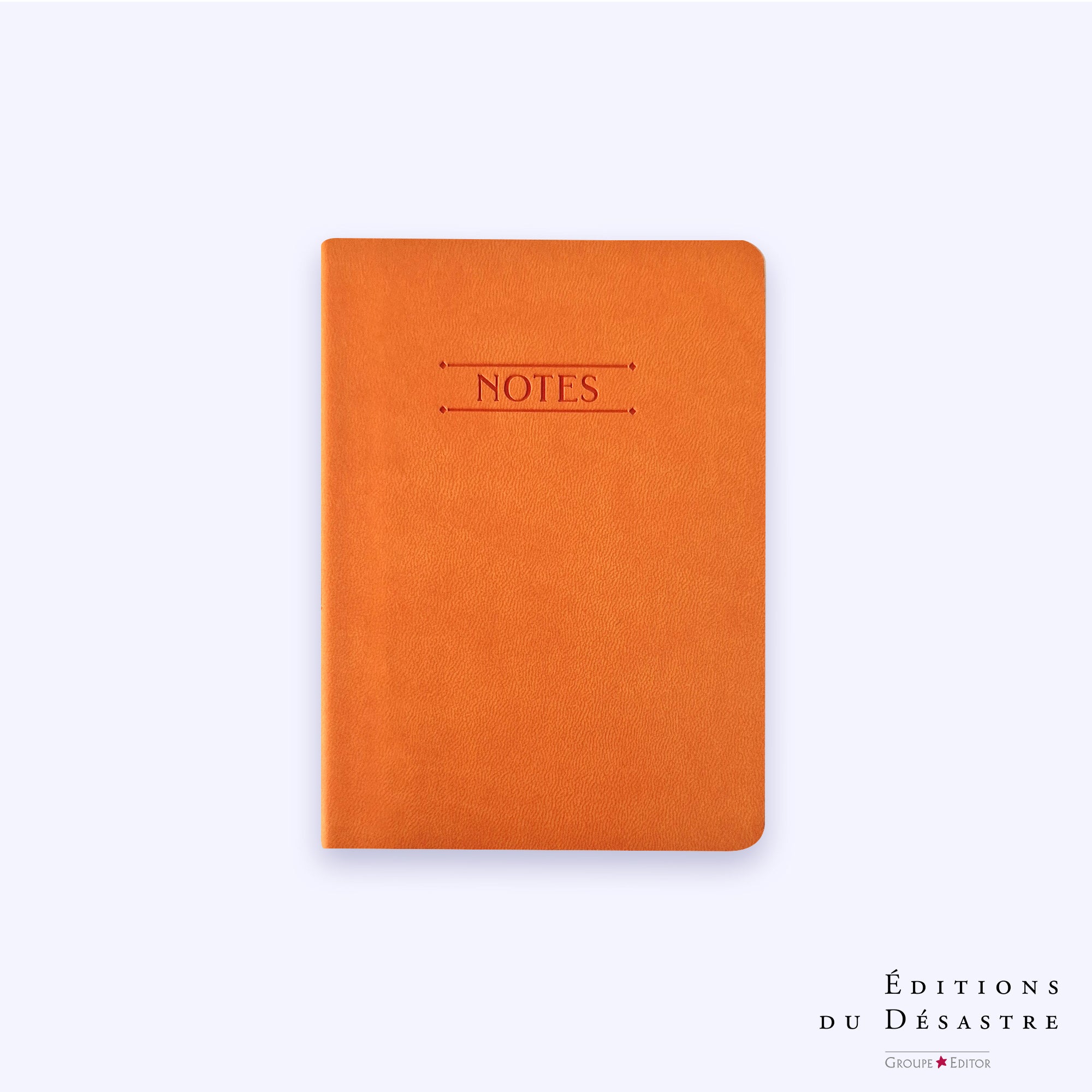 Carnet Nuance - Simili cuir - A6 - Orange vitaminé - 128 pages photo N° 1