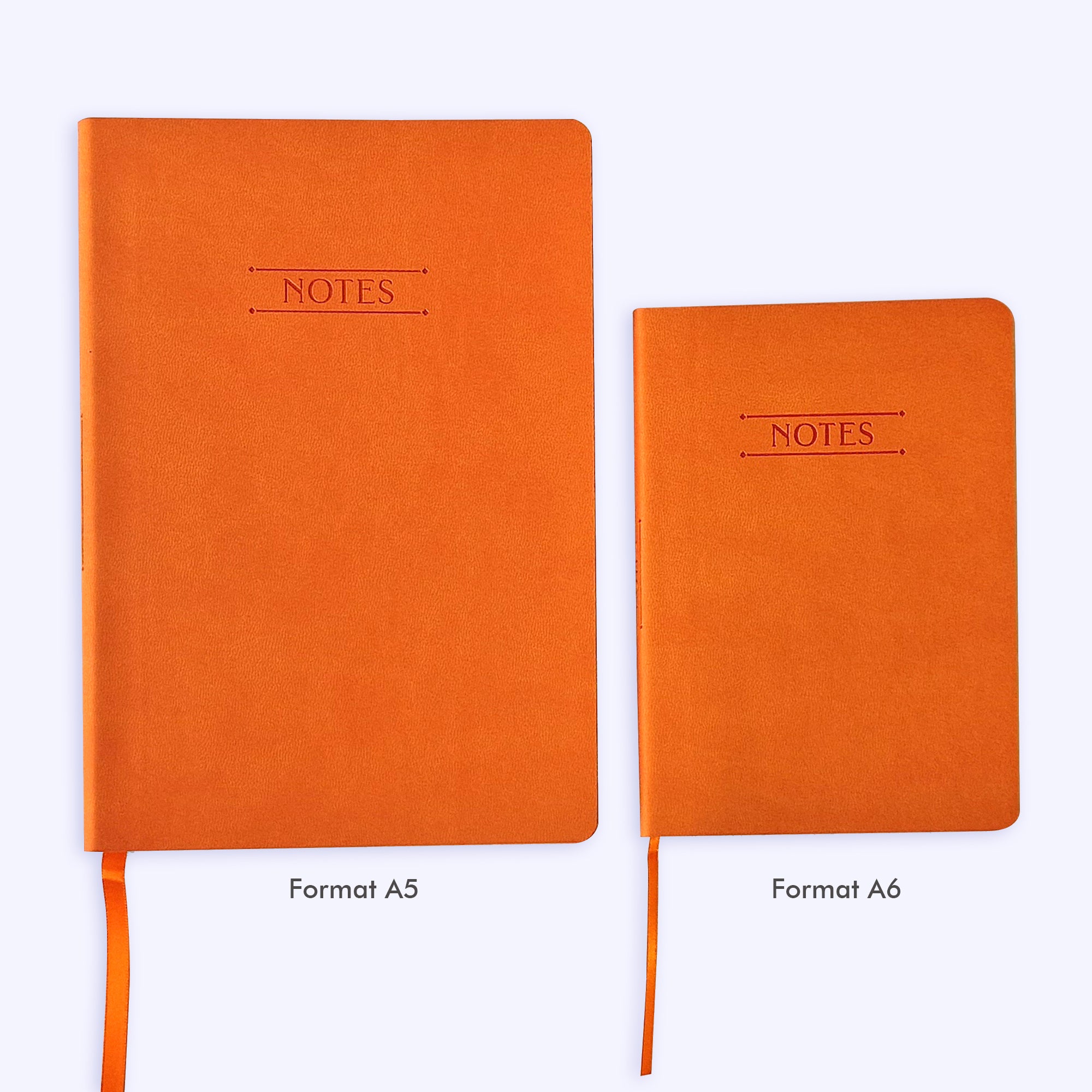 Carnet Nuance - Simili cuir - A6 - Orange vitaminé - 128 pages photo N° 5