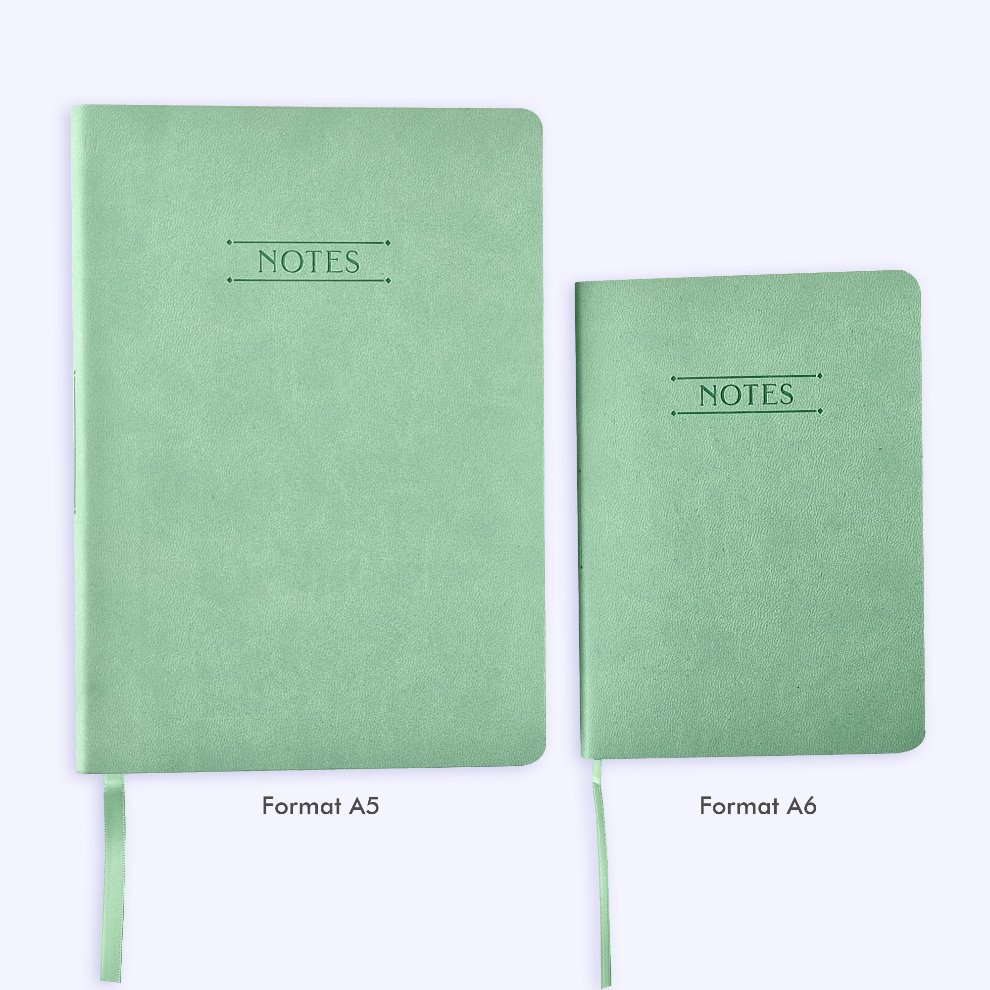Nuance | Vœux professionnels • Carnet • Simili cuir - A6 - Menthe claire - 128 pages photo N° 5
