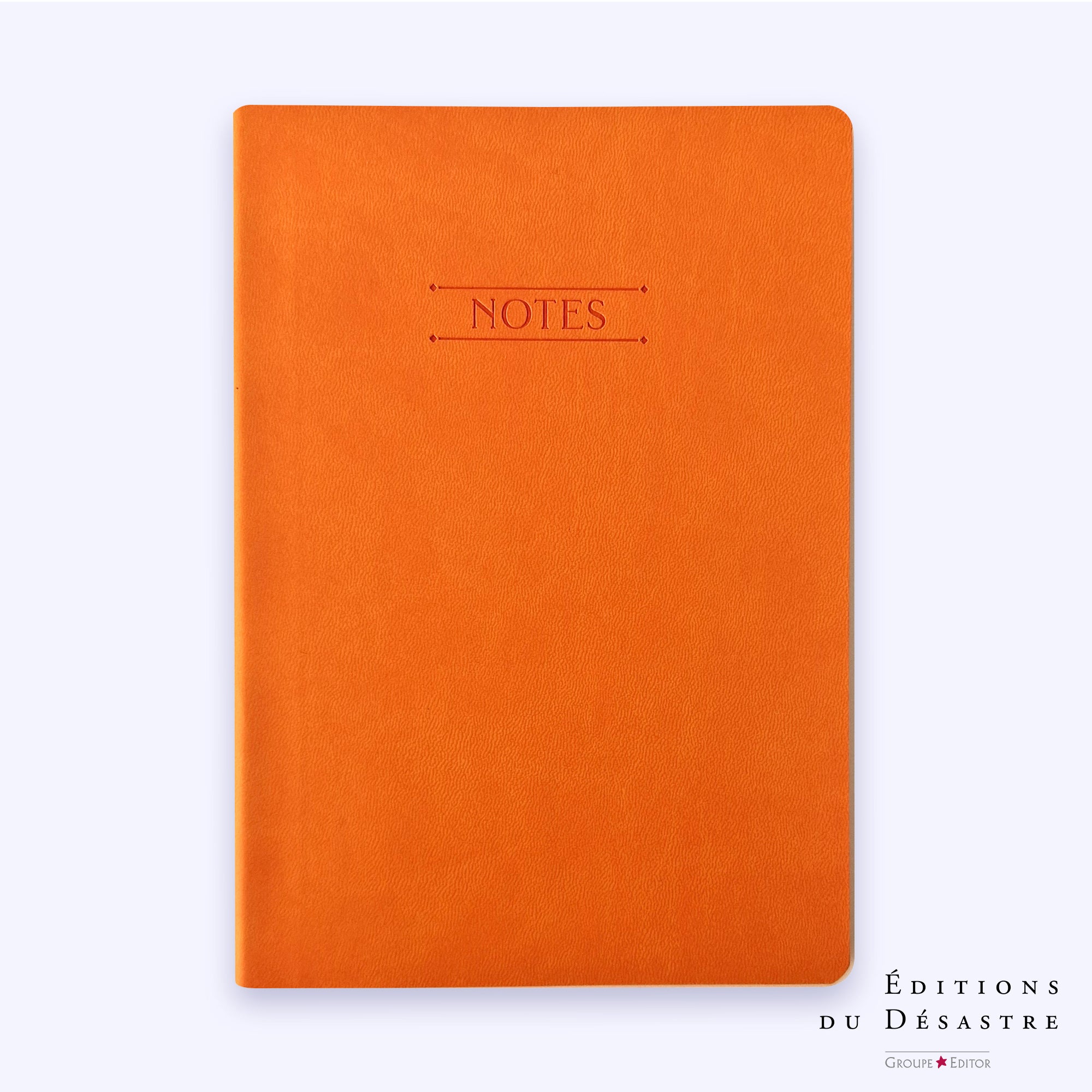 Carnet Nuance - Simili cuir - A5 - Orange vitaminé - 192 pages photo N° 1