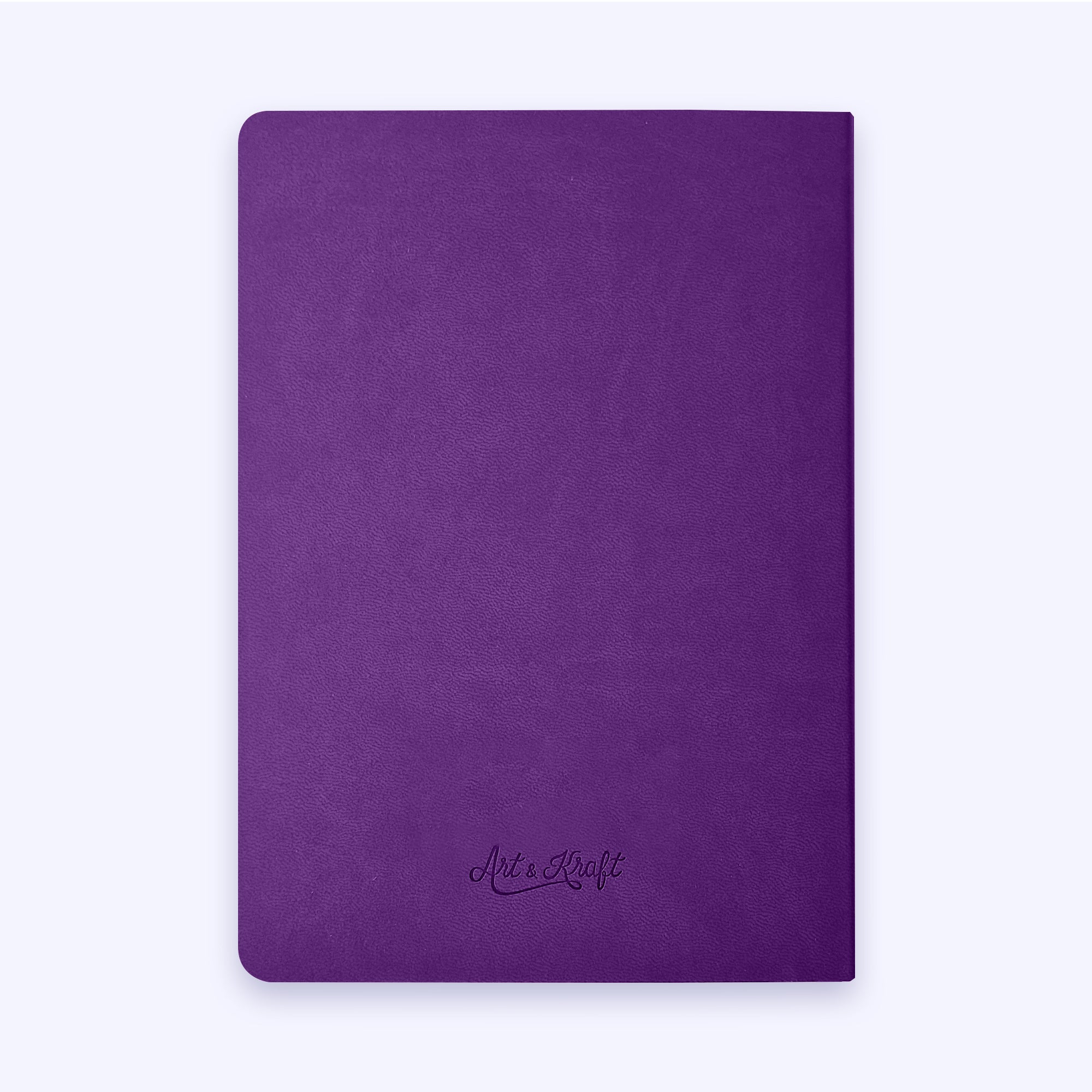 Nuance | Vœux professionnels • Carnet • Simili cuir - A5 - Violet intense - 192 pages photo N° 2
