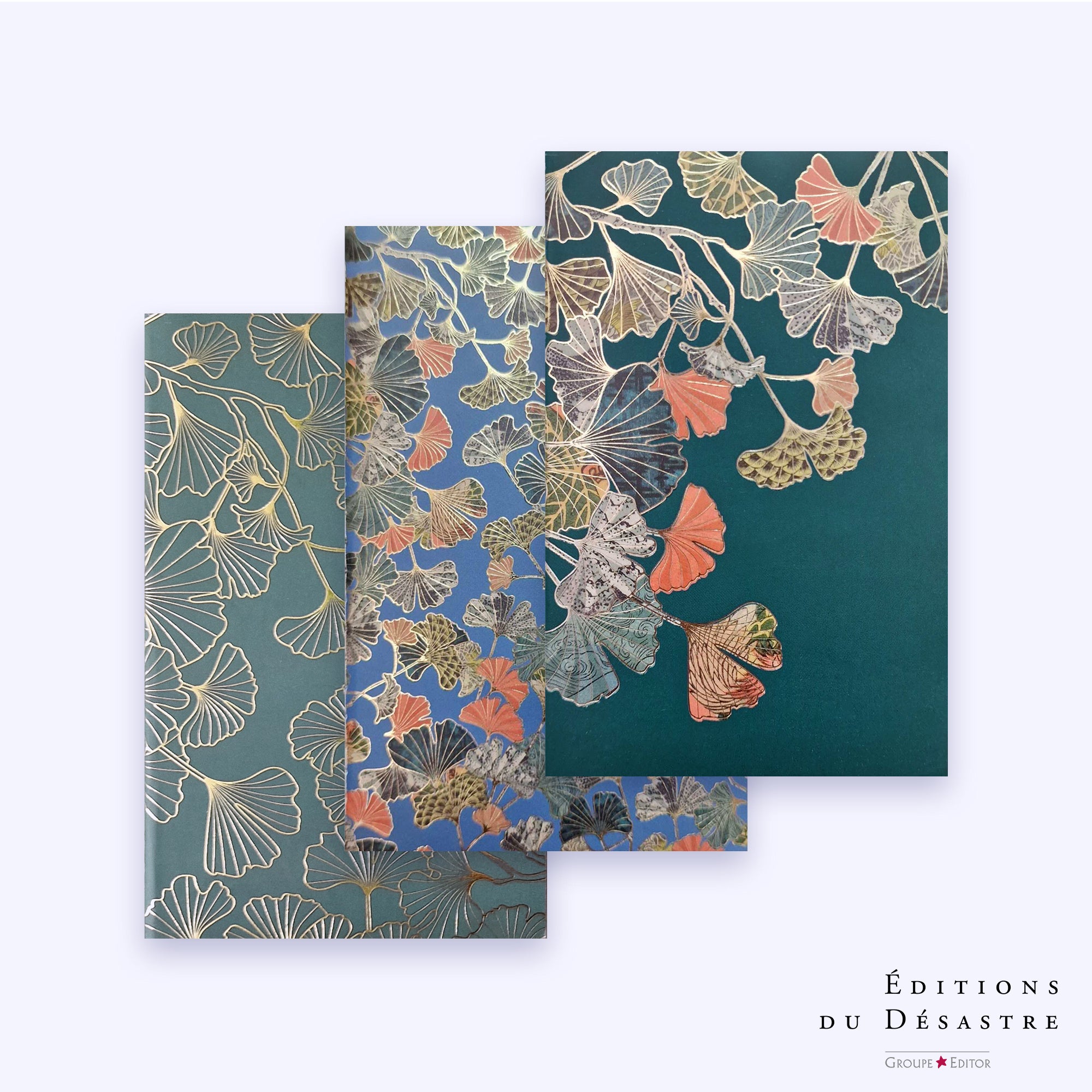Carnet Pepakura - Lot de 3 - A6 - Gingko - 64 pages photo N° 1