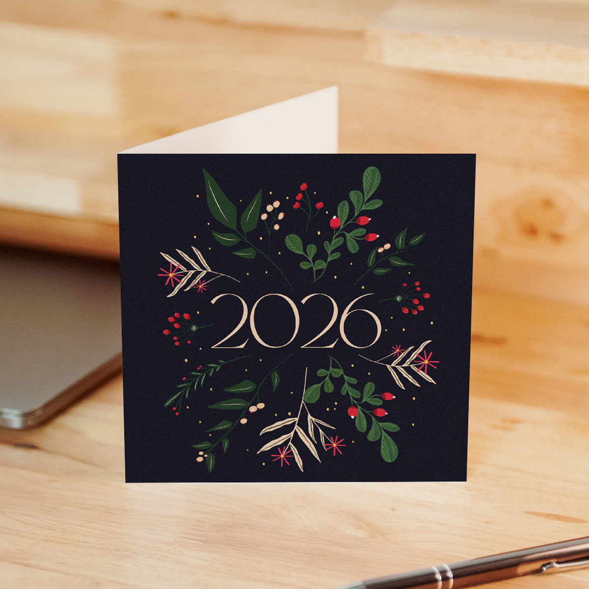 carte de voeux recyclé