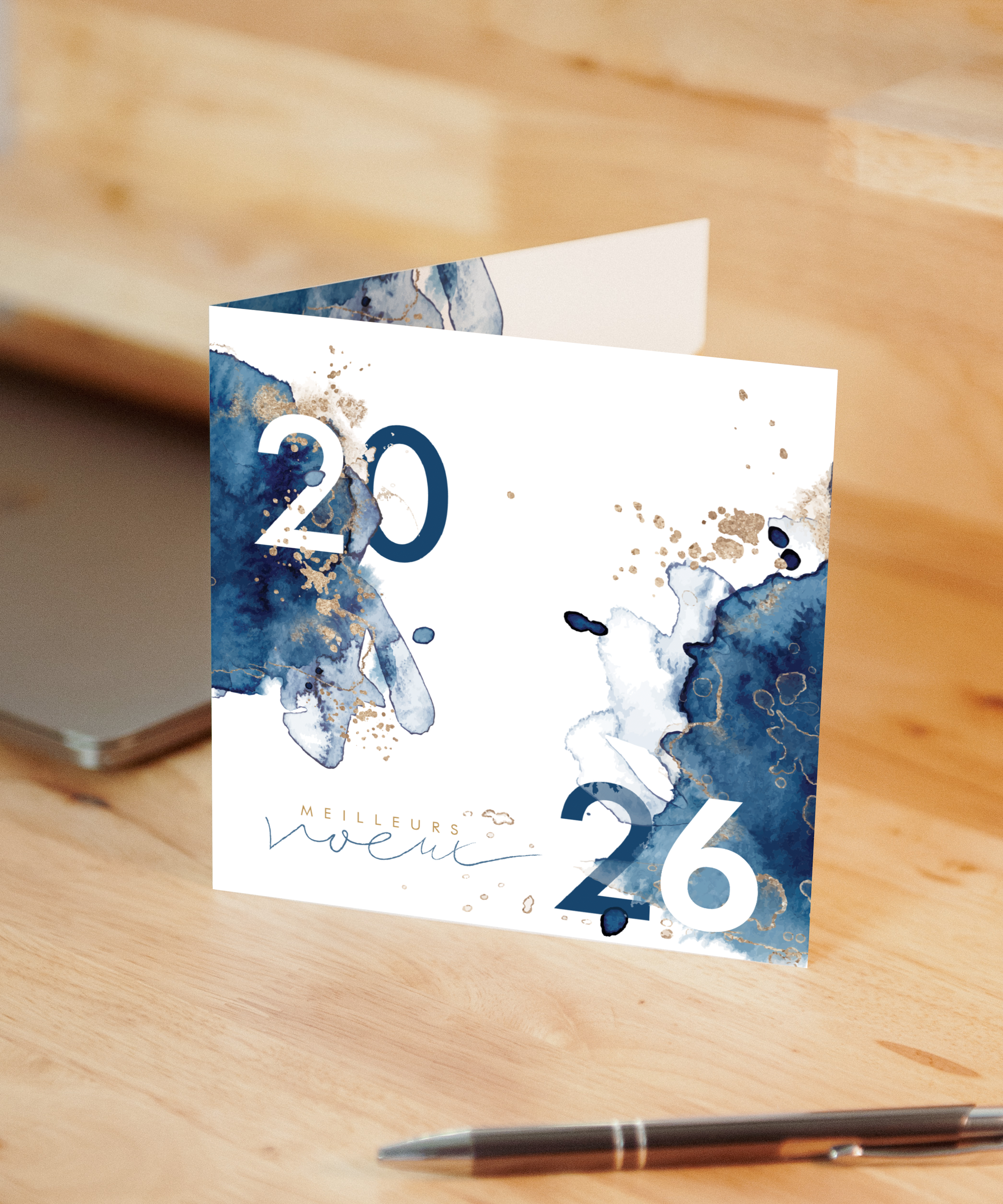 carte de voeux papier recyclé