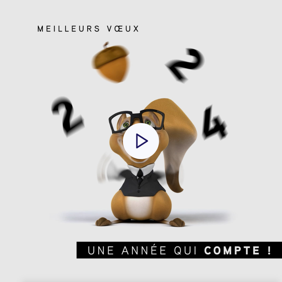 Squirrel | Vœux professionnels • Carte virtuelle photo N° 1