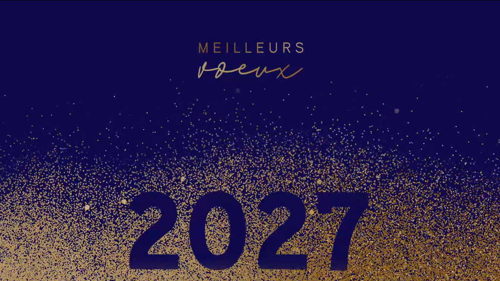 Paillettes d’Or 2027 | Vœux professionnels • Carte virtuelle • eCard Vidéo photo N° 1