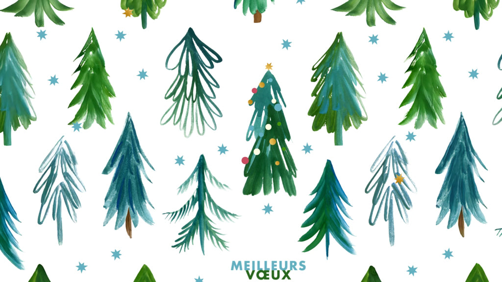 Le sapin étoilé | Vœux professionnels • Carte virtuelle • eCard Vidéo photo N° 1