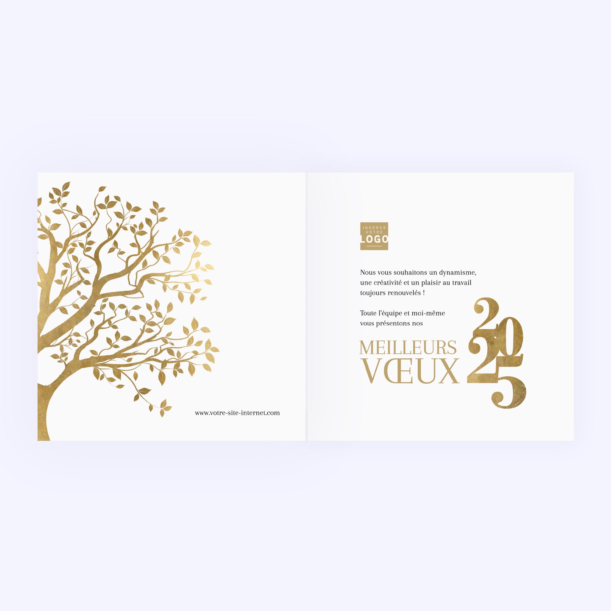 Branches Dorées | Vœux professionnels • Carte de voeux photo N° 2