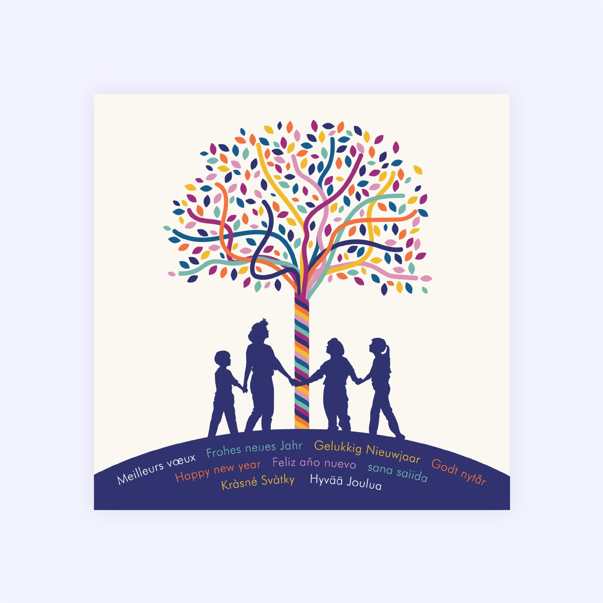 Arbre de partage | Vœux professionnels • Carte de voeux photo N° 1