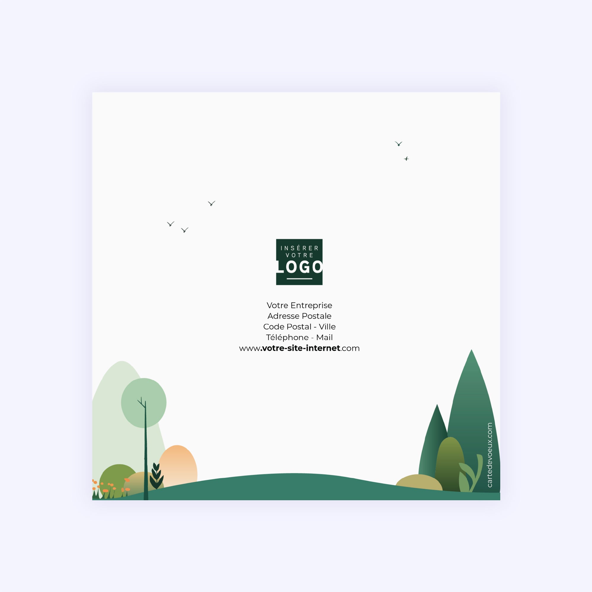 Forest graphik | Vœux professionnels • Carte de voeux photo N° 3