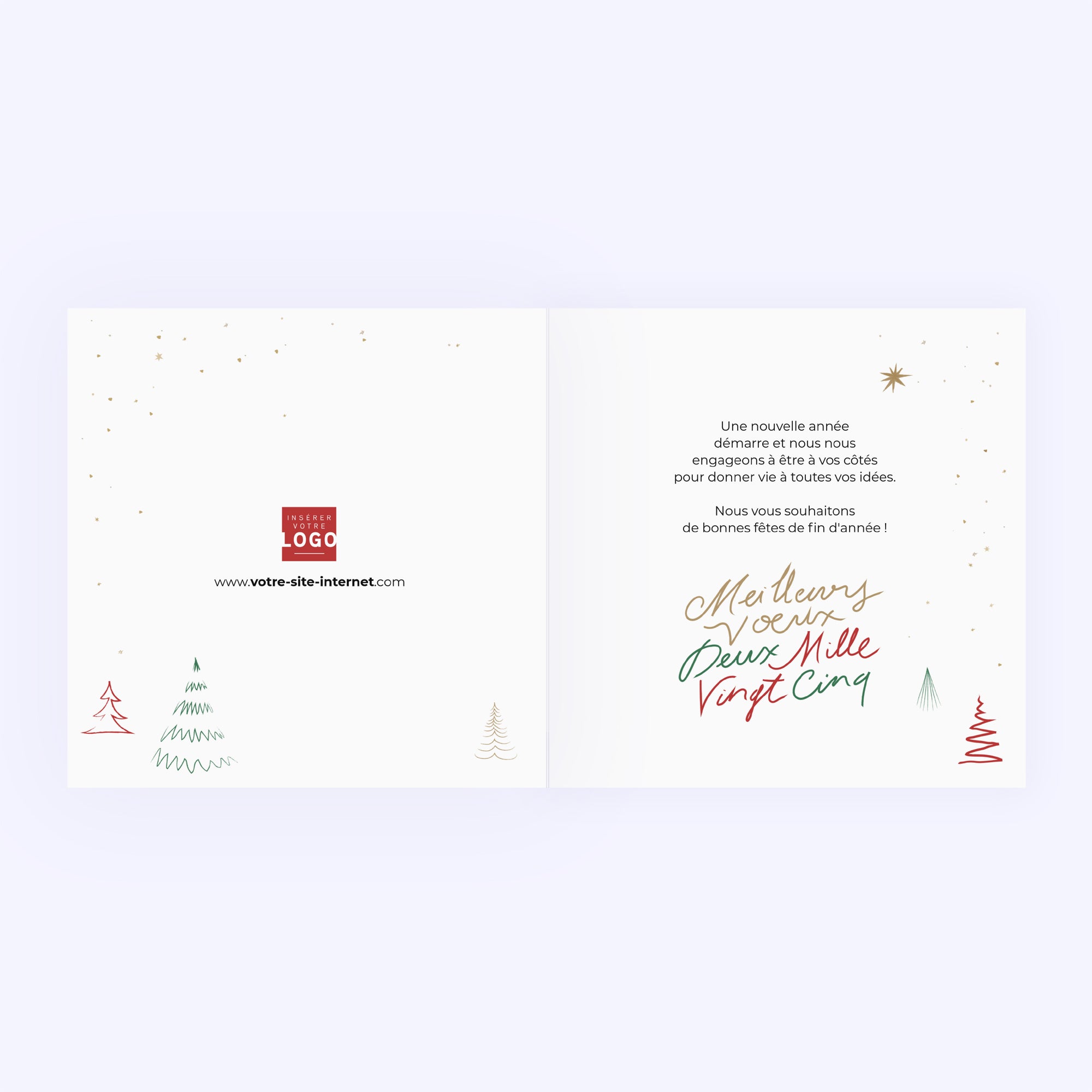 Voeux manuscrit | Vœux professionnels • Carte de voeux photo N° 2
