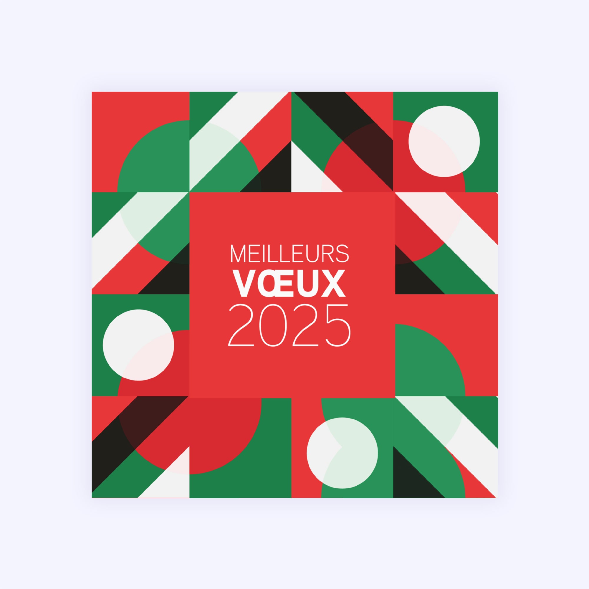 Christmas graphique | Vœux professionnels • Carte de voeux photo N° 1