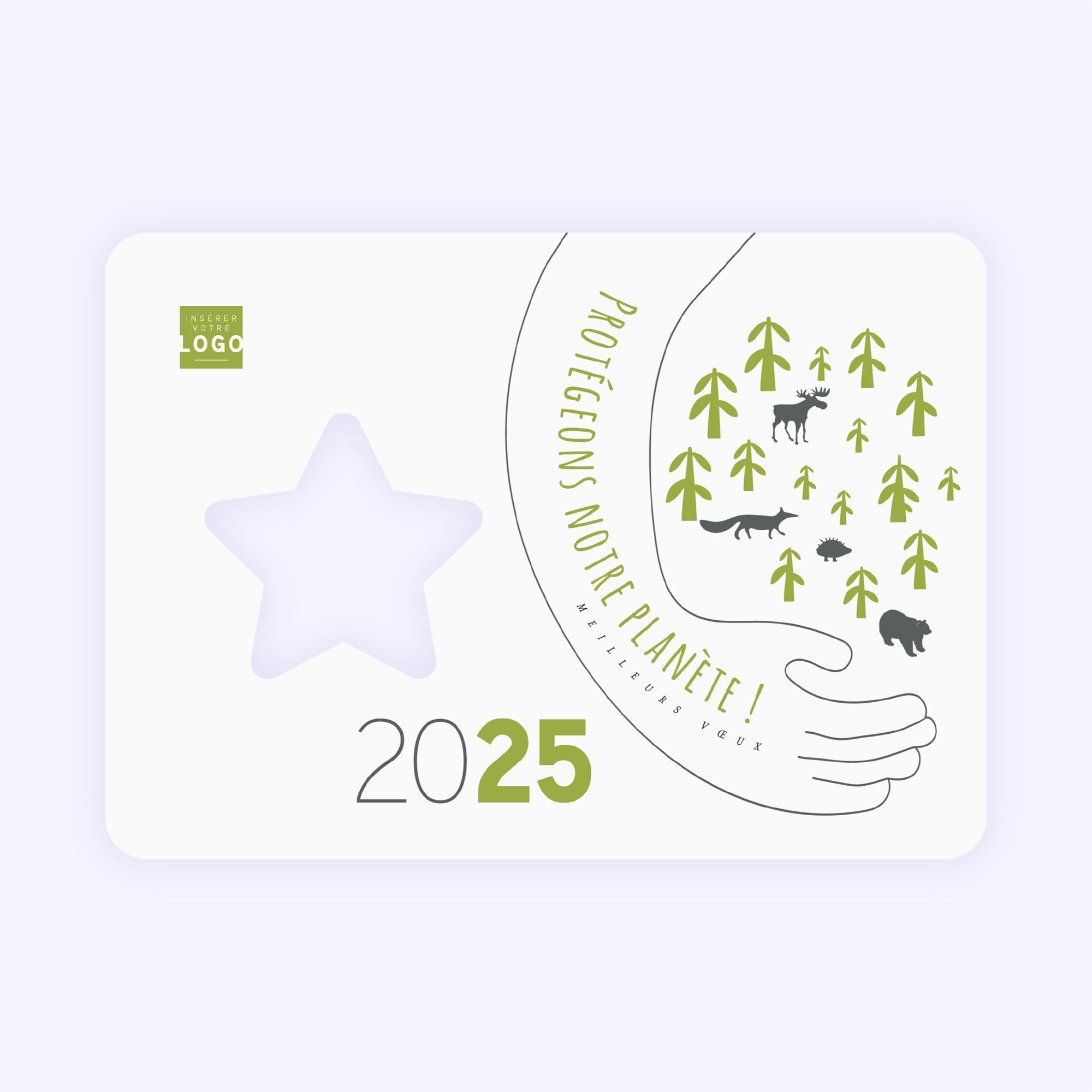 Protect nature | Vœux professionnels • Carte de voeux photo N° 1