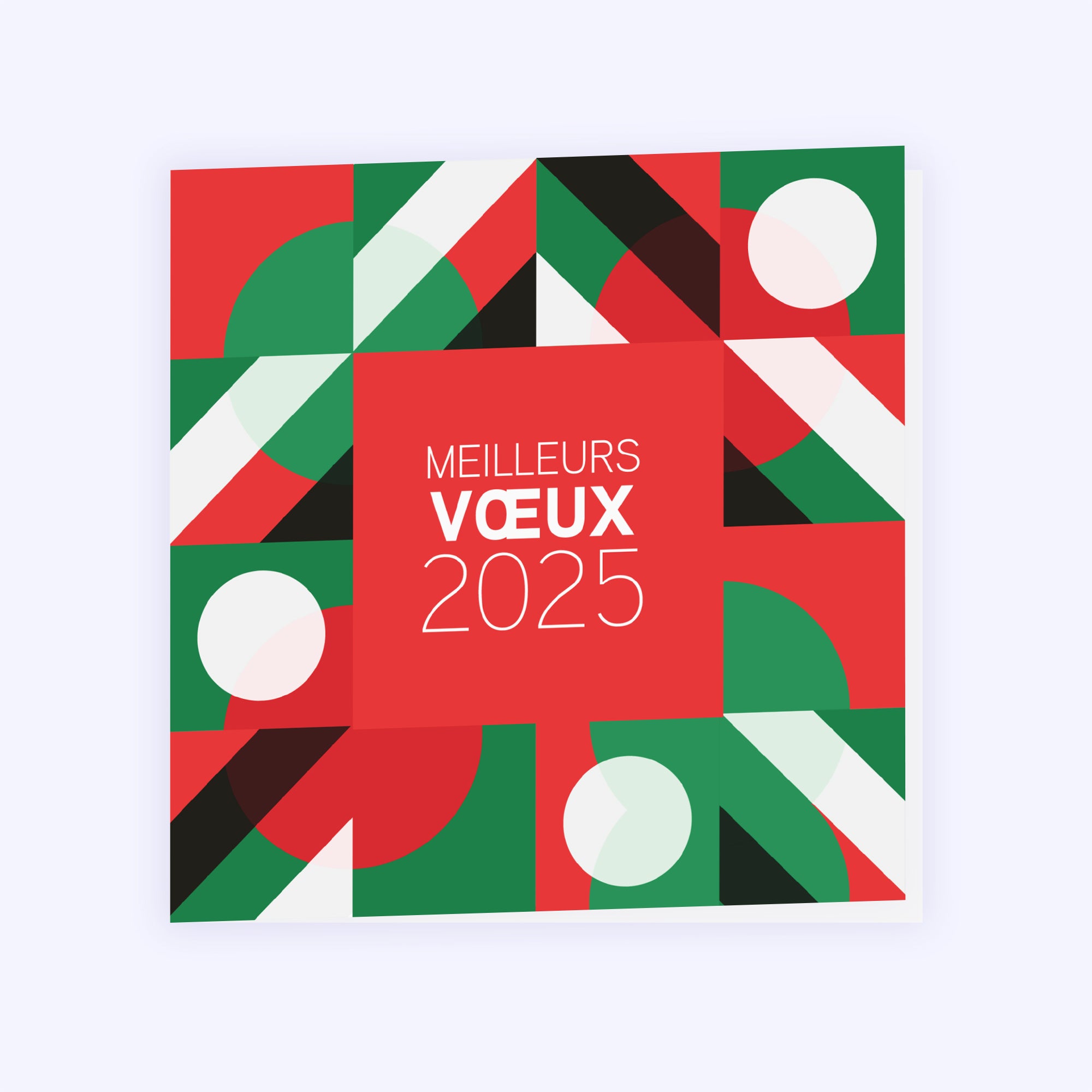 Christmas graphique | Vœux professionnels • Carte de voeux photo N° 1