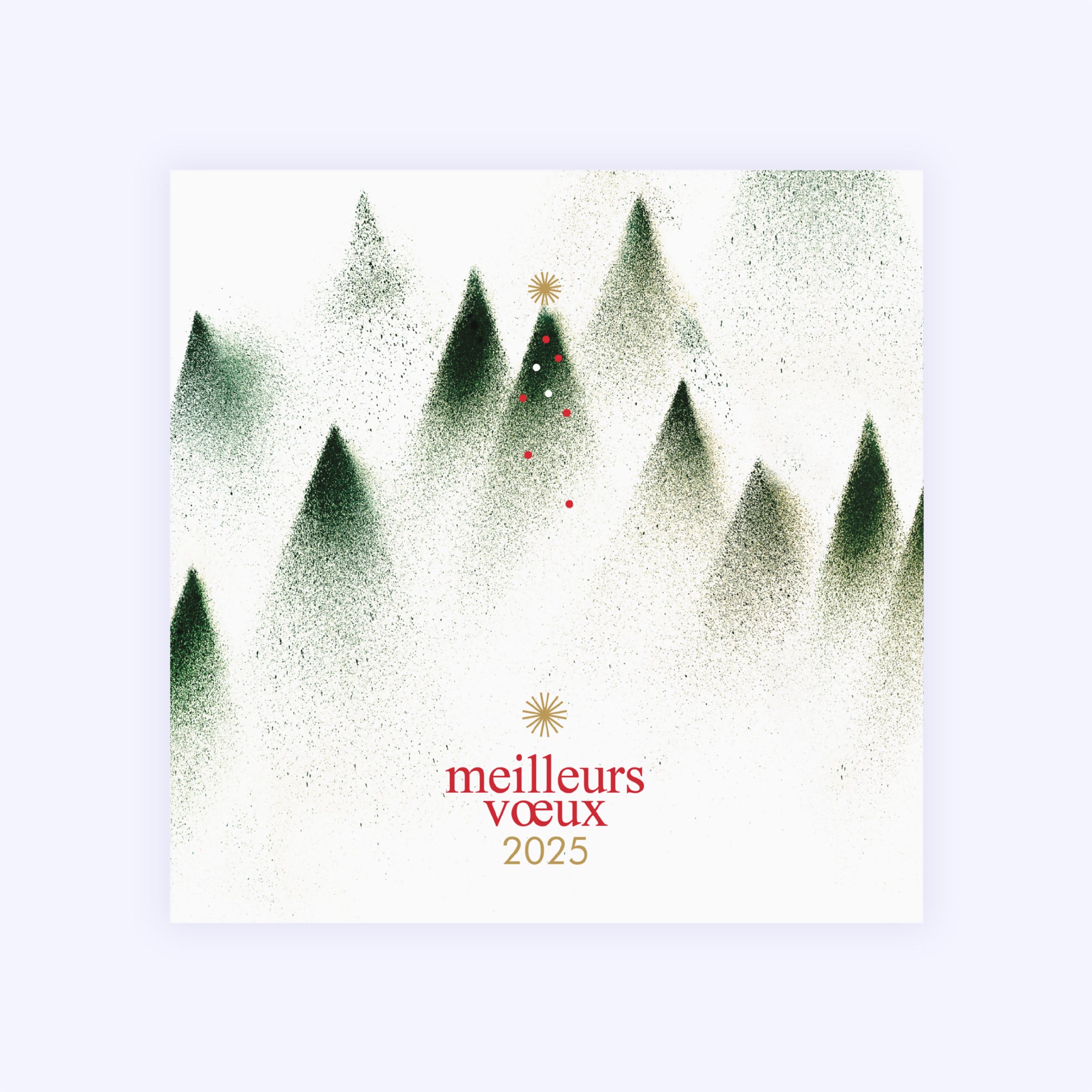 Forêt embrumée | Vœux professionnels • Carte de voeux photo N° 1
