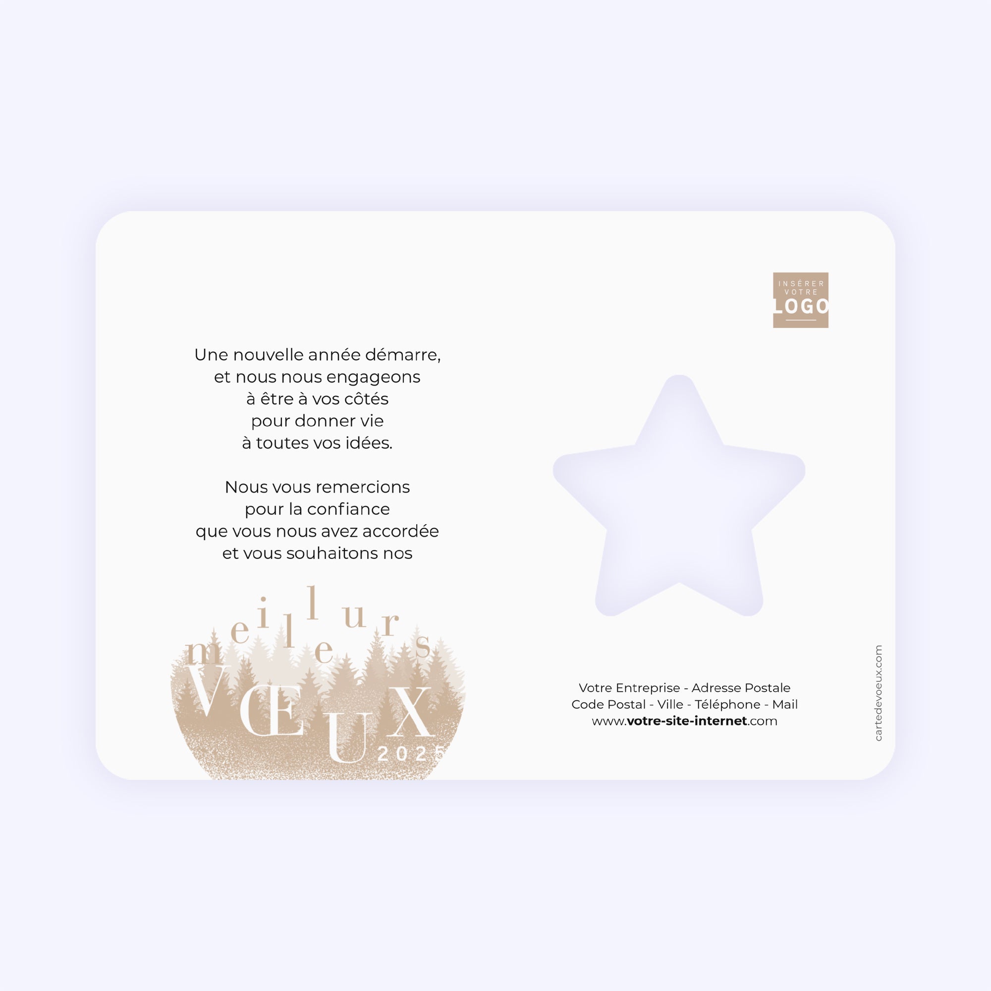 Boule Noël Kraft | Vœux professionnels • Carte de voeux photo N° 2