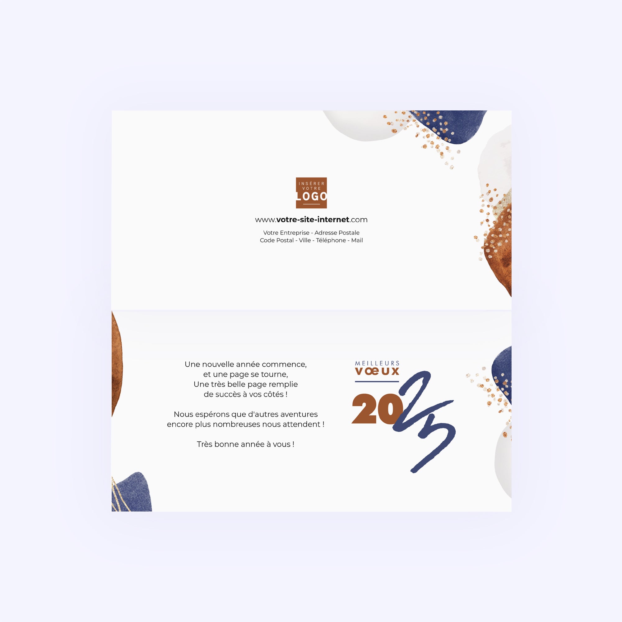 Abstraction marine | Vœux professionnels • Carte de voeux photo N° 2