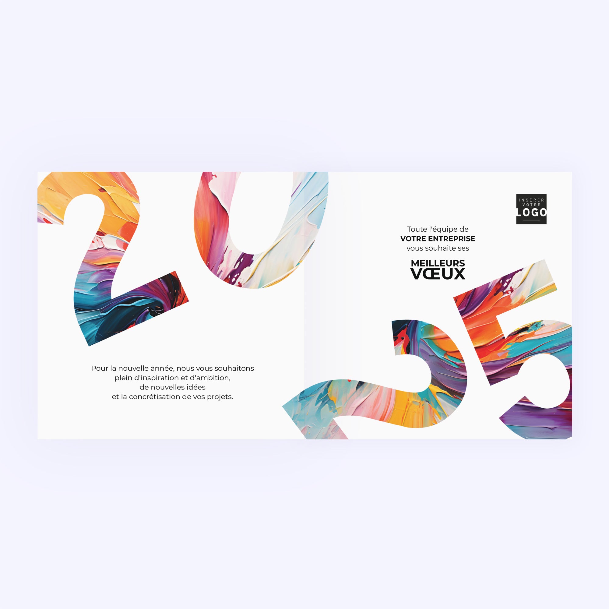 Eclat coloré | Vœux professionnels • Carte de voeux photo N° 2