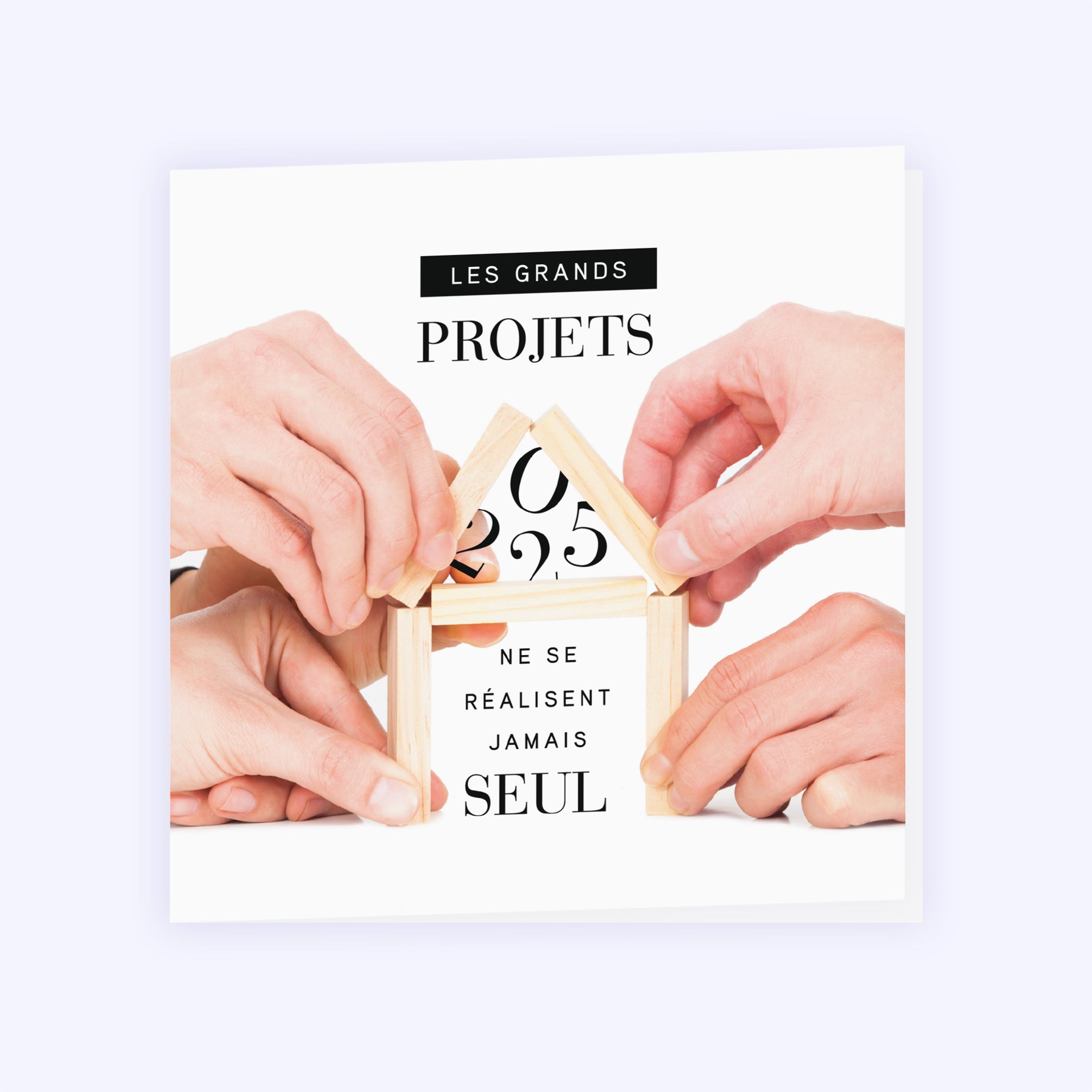 Les grands projets | Vœux professionnels • Carte de voeux photo N° 1