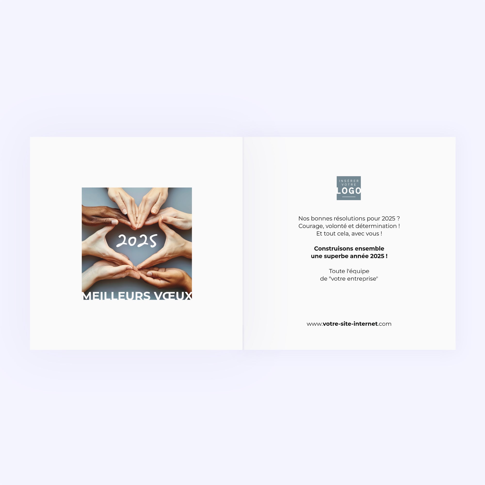 Réussir ensemble | Vœux professionnels • Carte de voeux photo N° 2