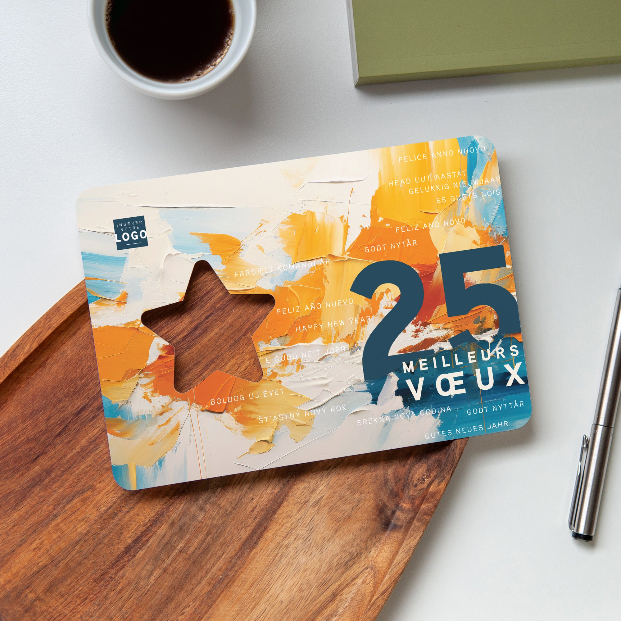 Peinture abstraite | Vœux professionnels • Carte de voeux photo N° 4