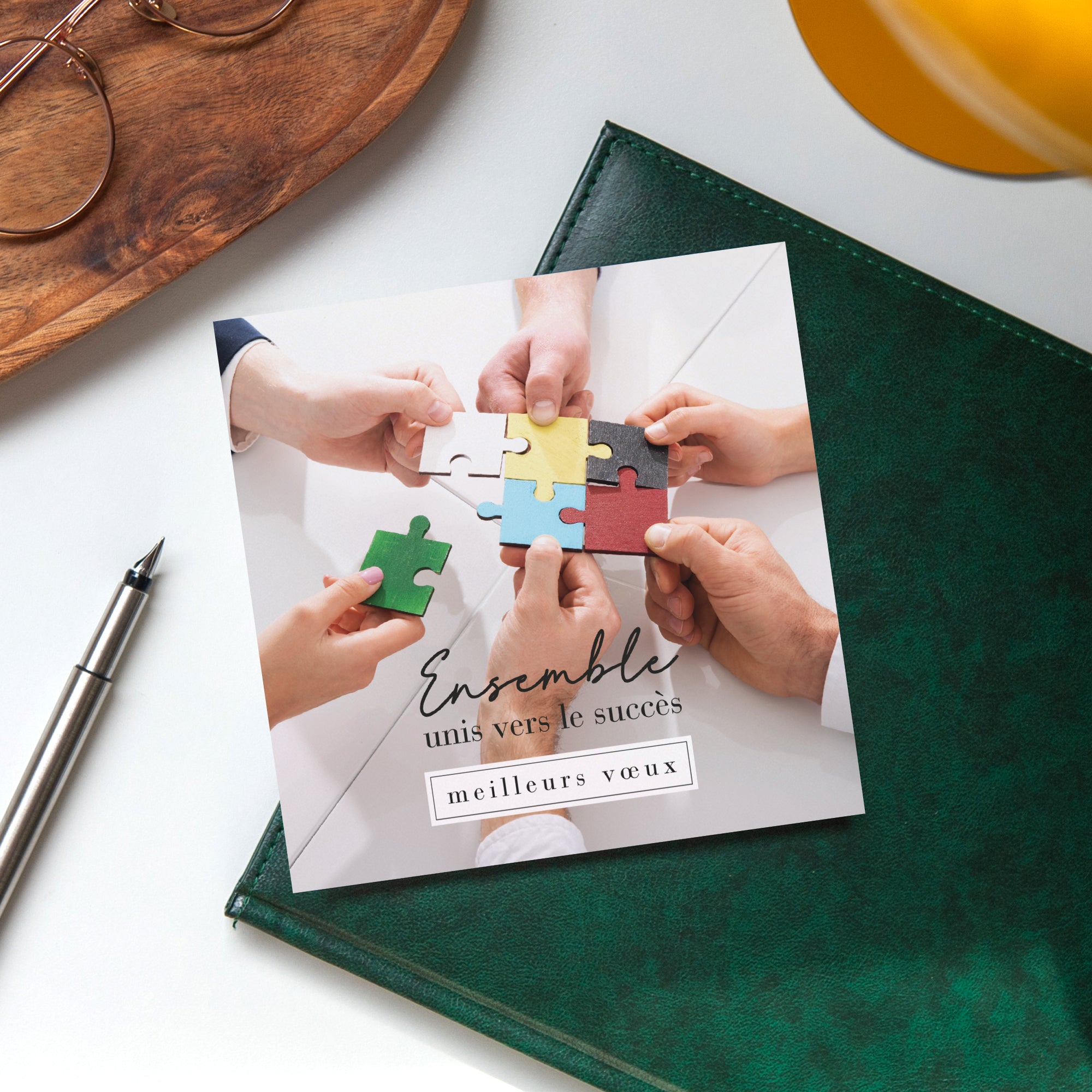 Puzzle | Vœux professionnels • Carte de voeux photo N° 4