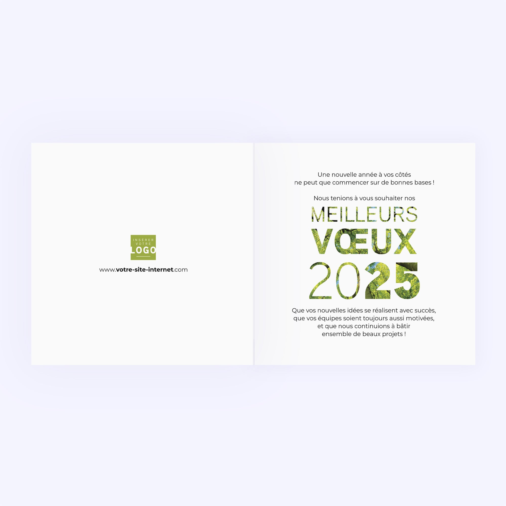 Au cœur de la forêt | Vœux professionnels • Carte de voeux photo N° 2