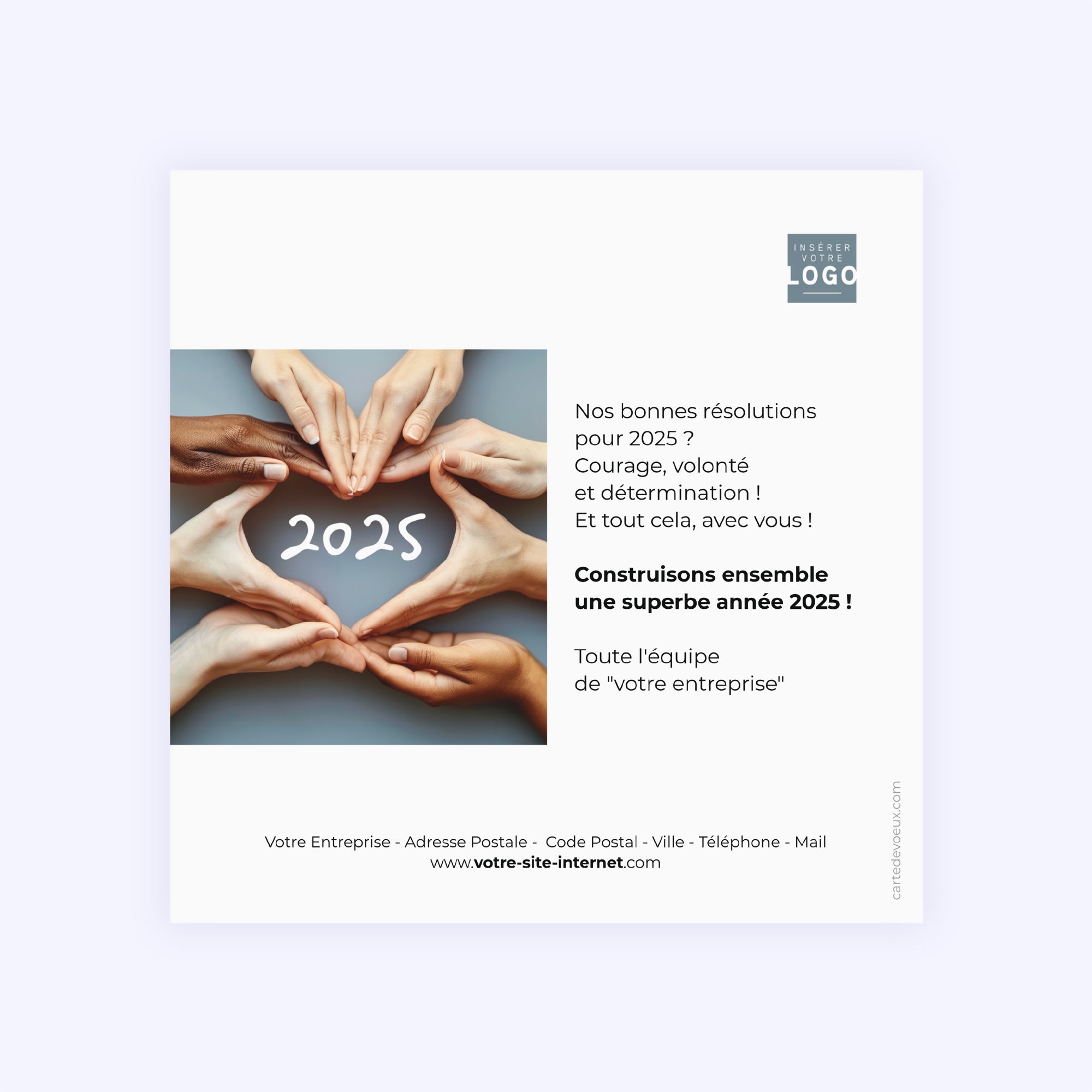 Réussir ensemble | Vœux professionnels • Carte de voeux photo N° 2