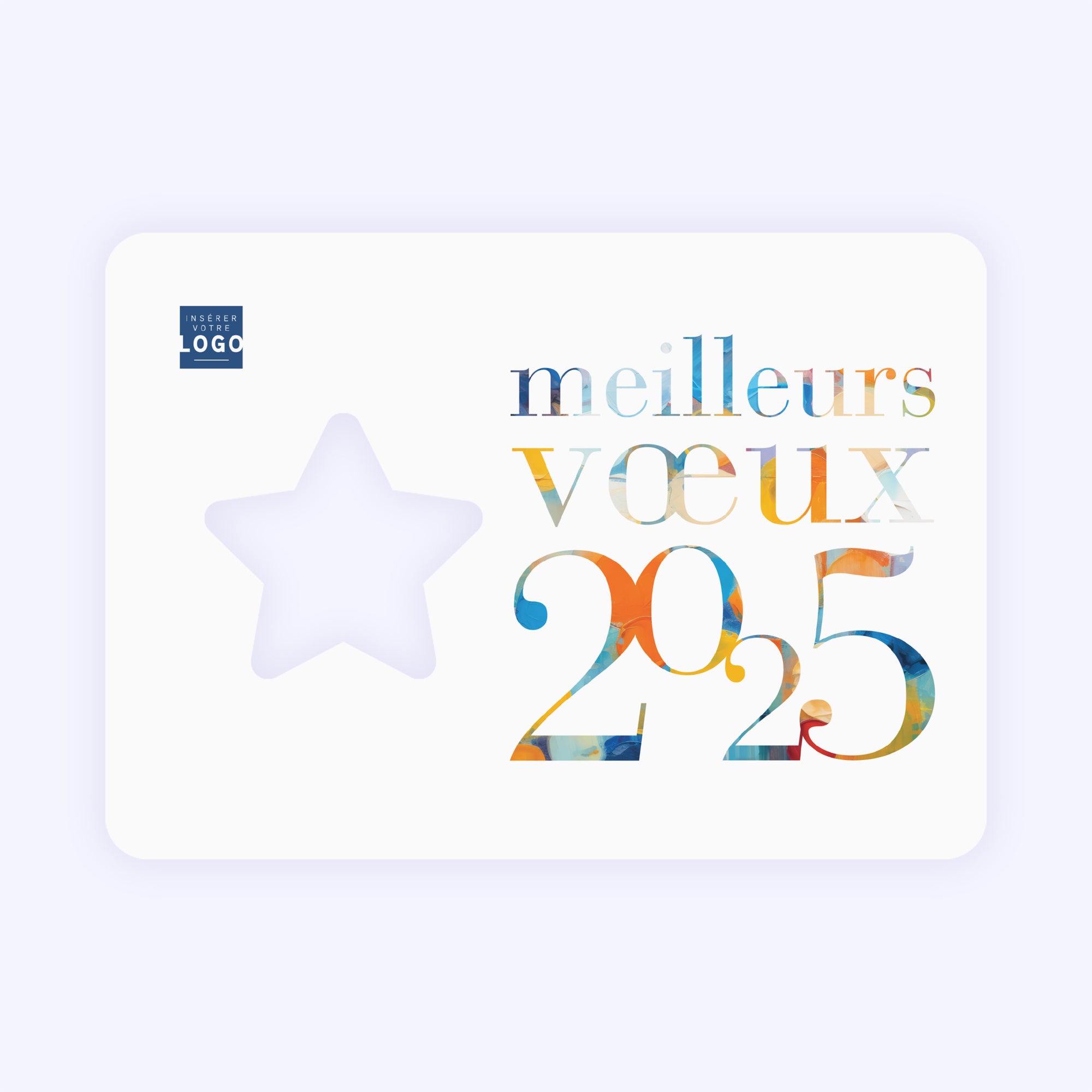 Lettres d'art | Vœux professionnels • Carte de voeux photo N° 1