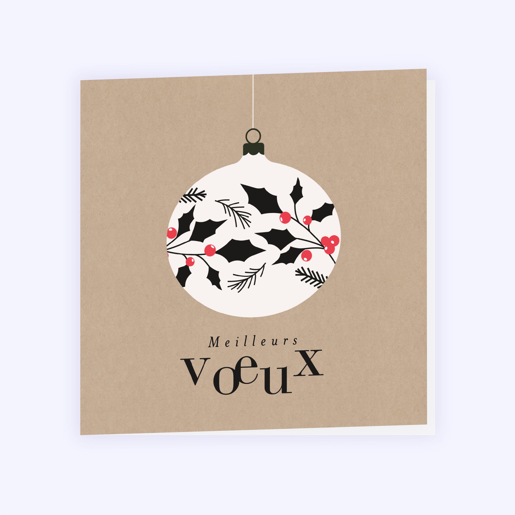 Boule de Noël | Vœux professionnels • Carte de voeux photo N° 1